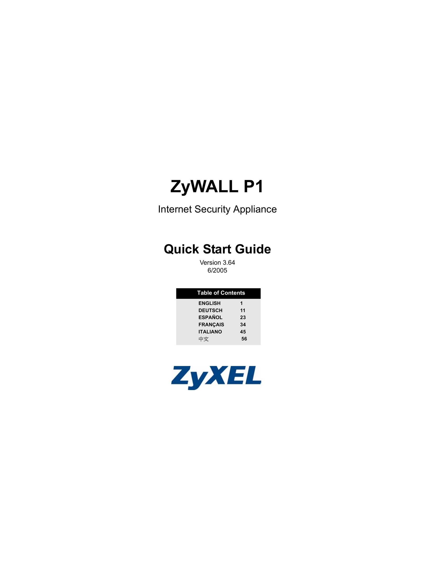 ZyXEL Communications 3.64 Computer Hardware User Manual