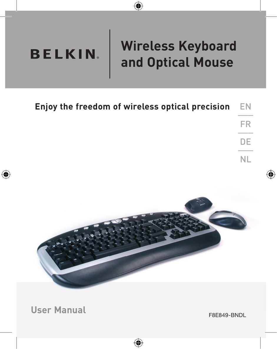Belkin F8E849-BNDL Computer Keyboard User Manual