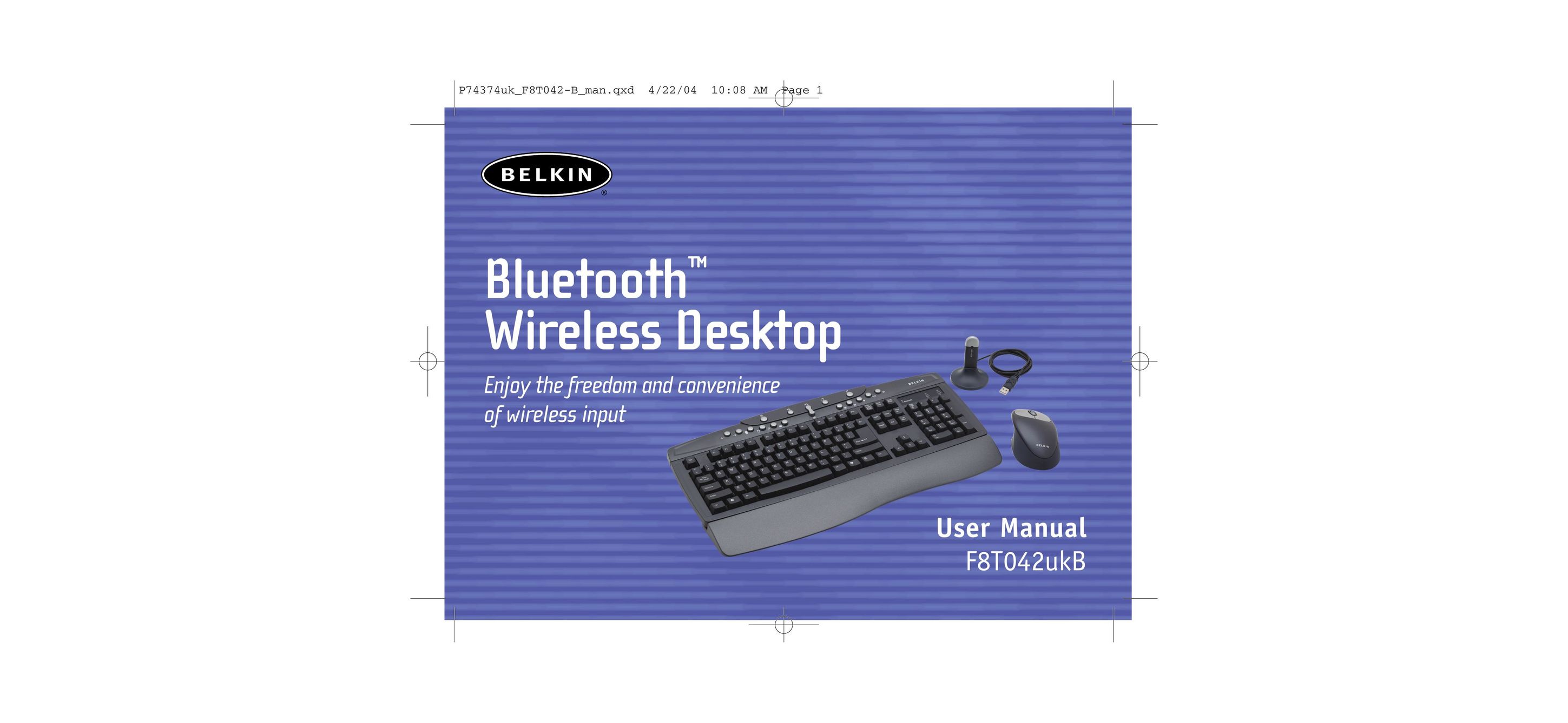 Belkin F8T042ukB Computer Keyboard User Manual