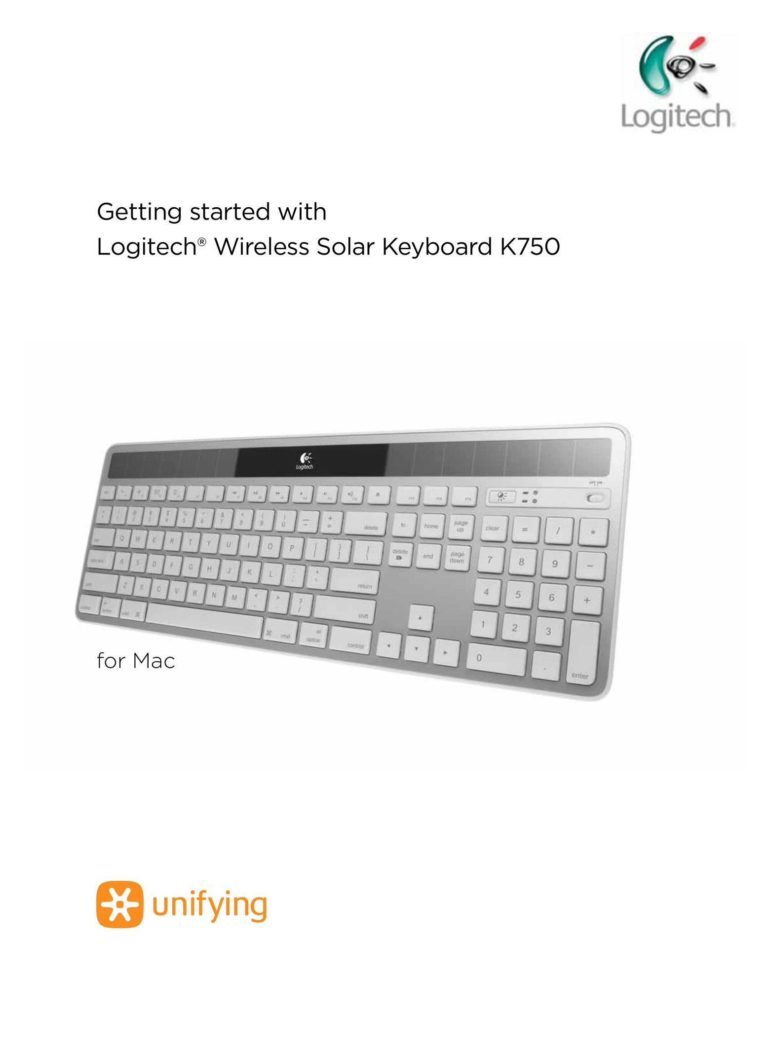 Logitech K750 Computer Keyboard User Manual