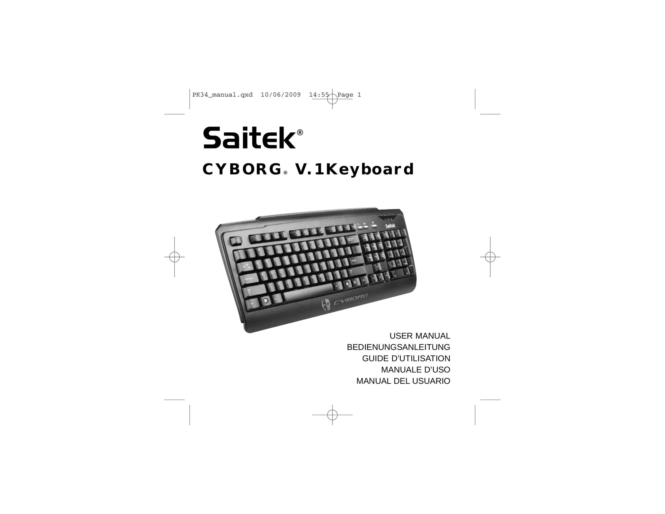 Saitek V. 1 Computer Keyboard User Manual