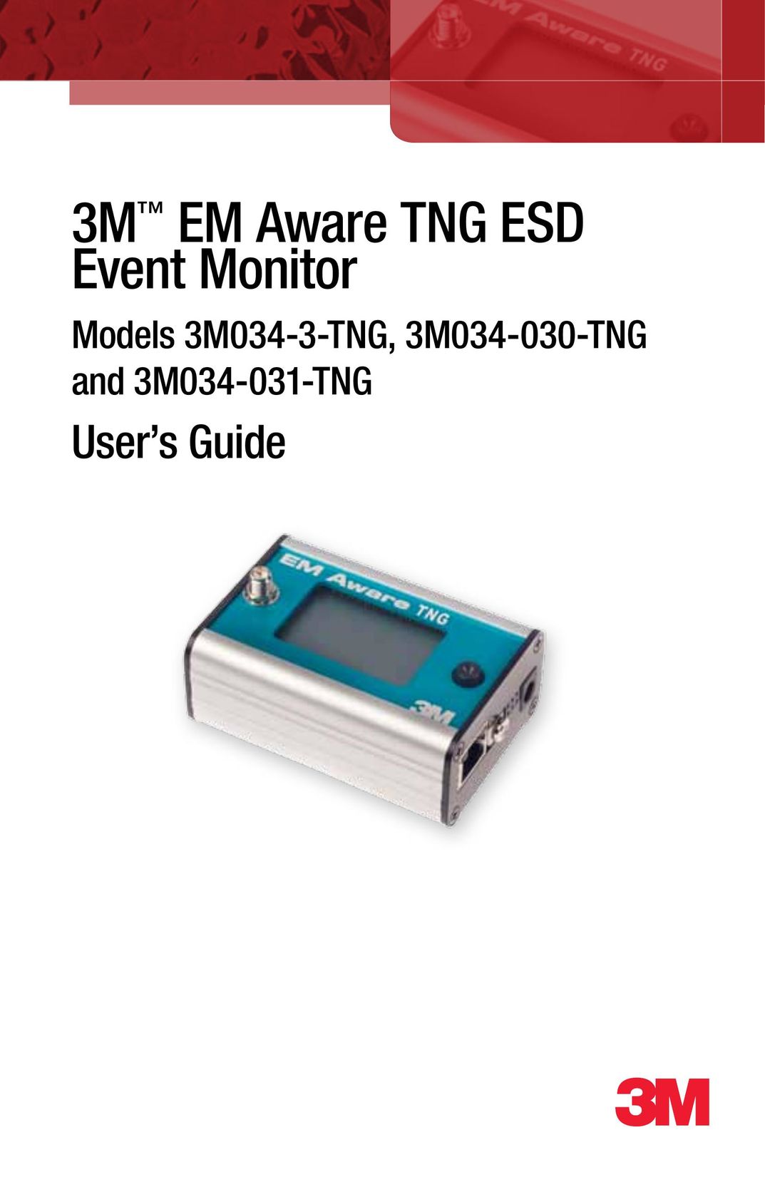 3M 3M034-030-TNG and 3M034-031-TNG Computer Monitor User Manual