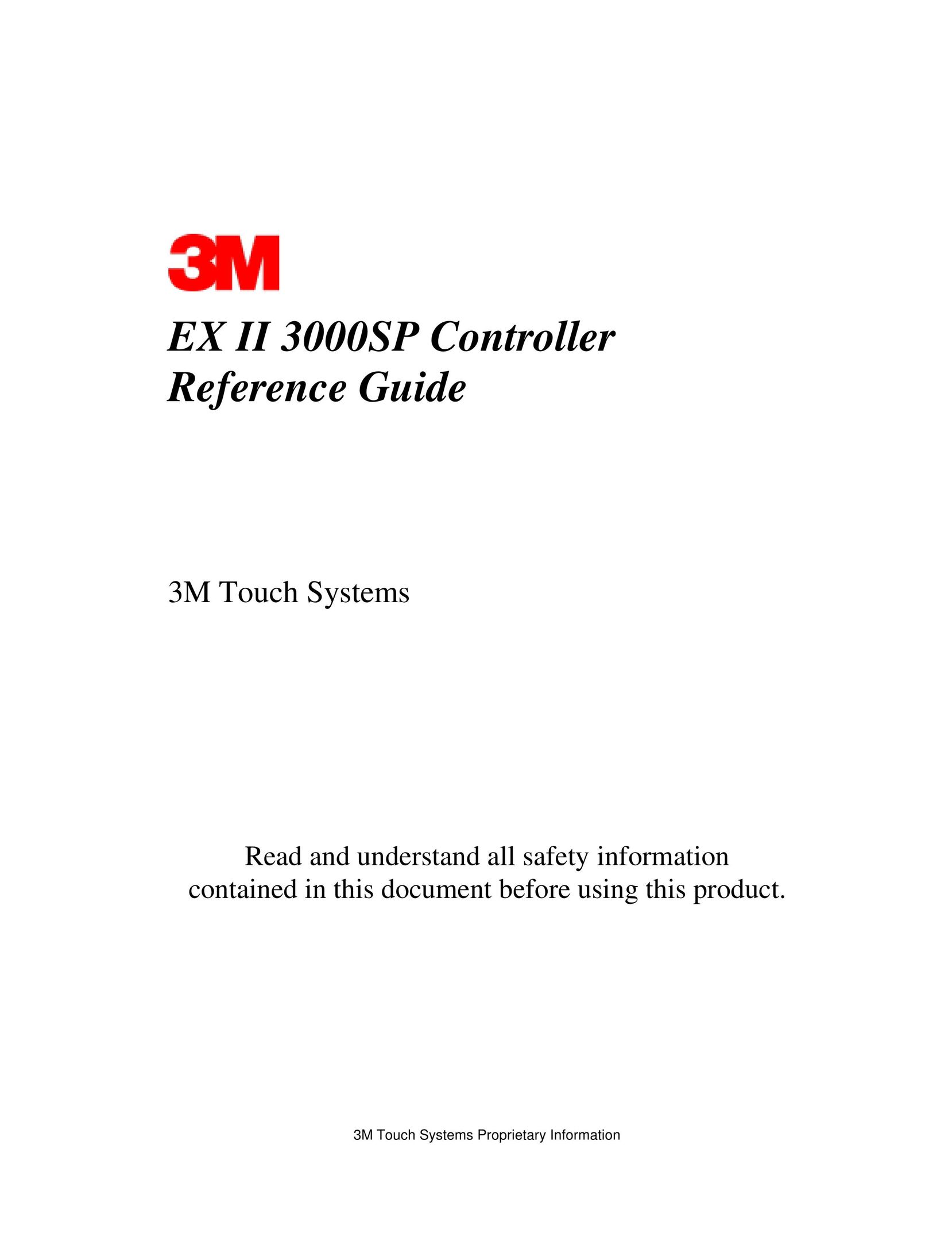 3M EX II 3000SP Computer Monitor User Manual