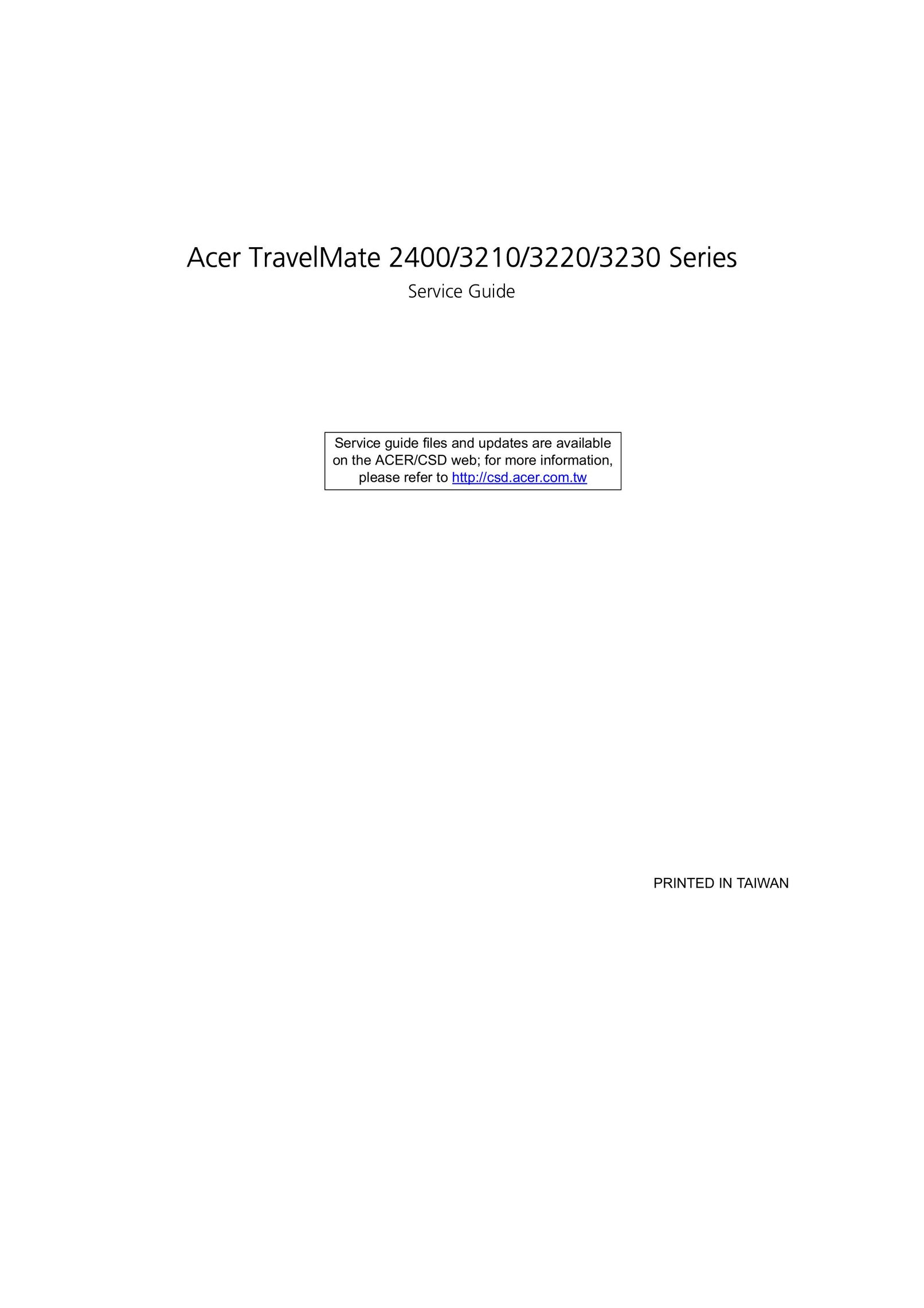 Acer 3230 Computer Monitor User Manual