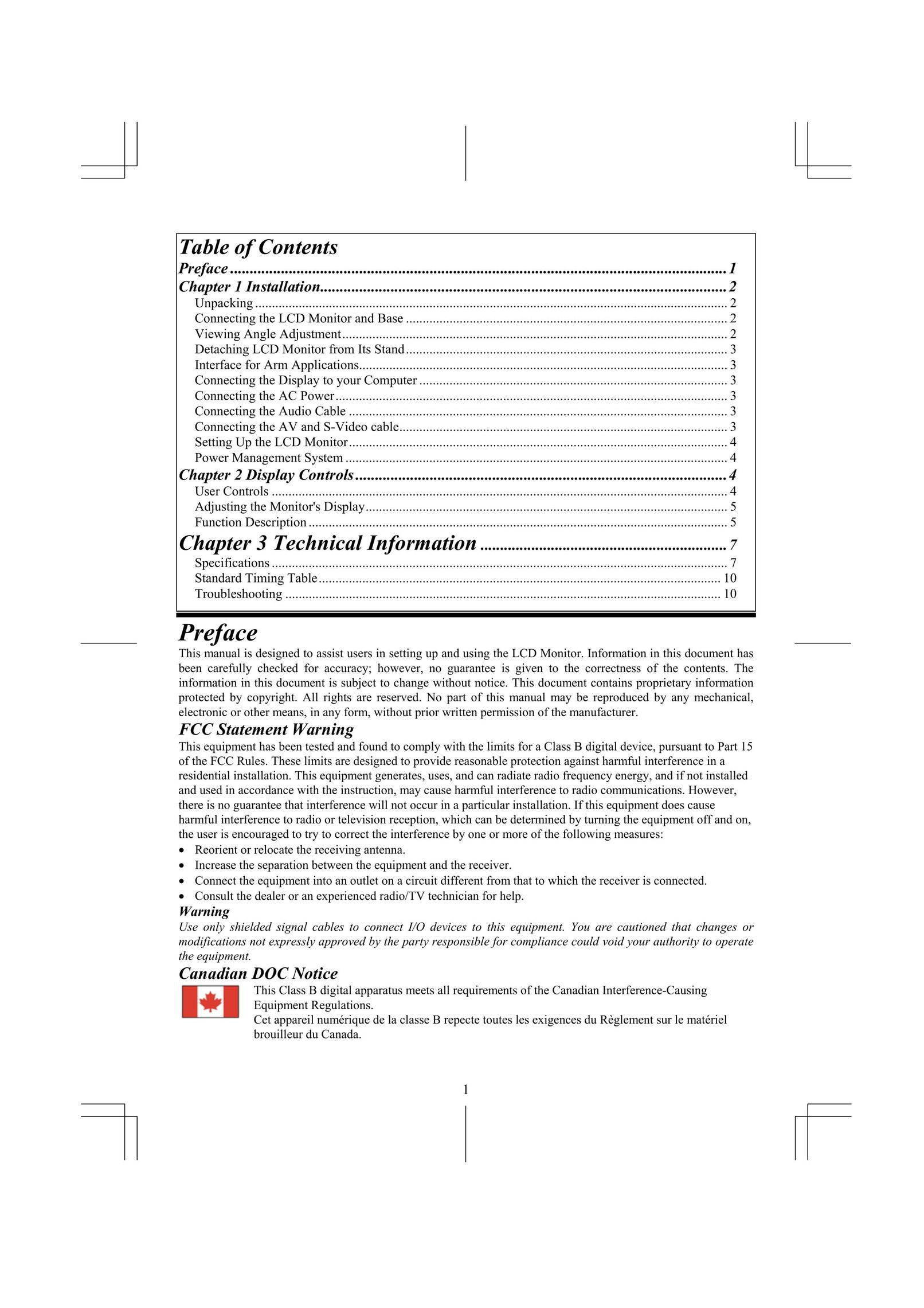Acer AL1731 Computer Monitor User Manual