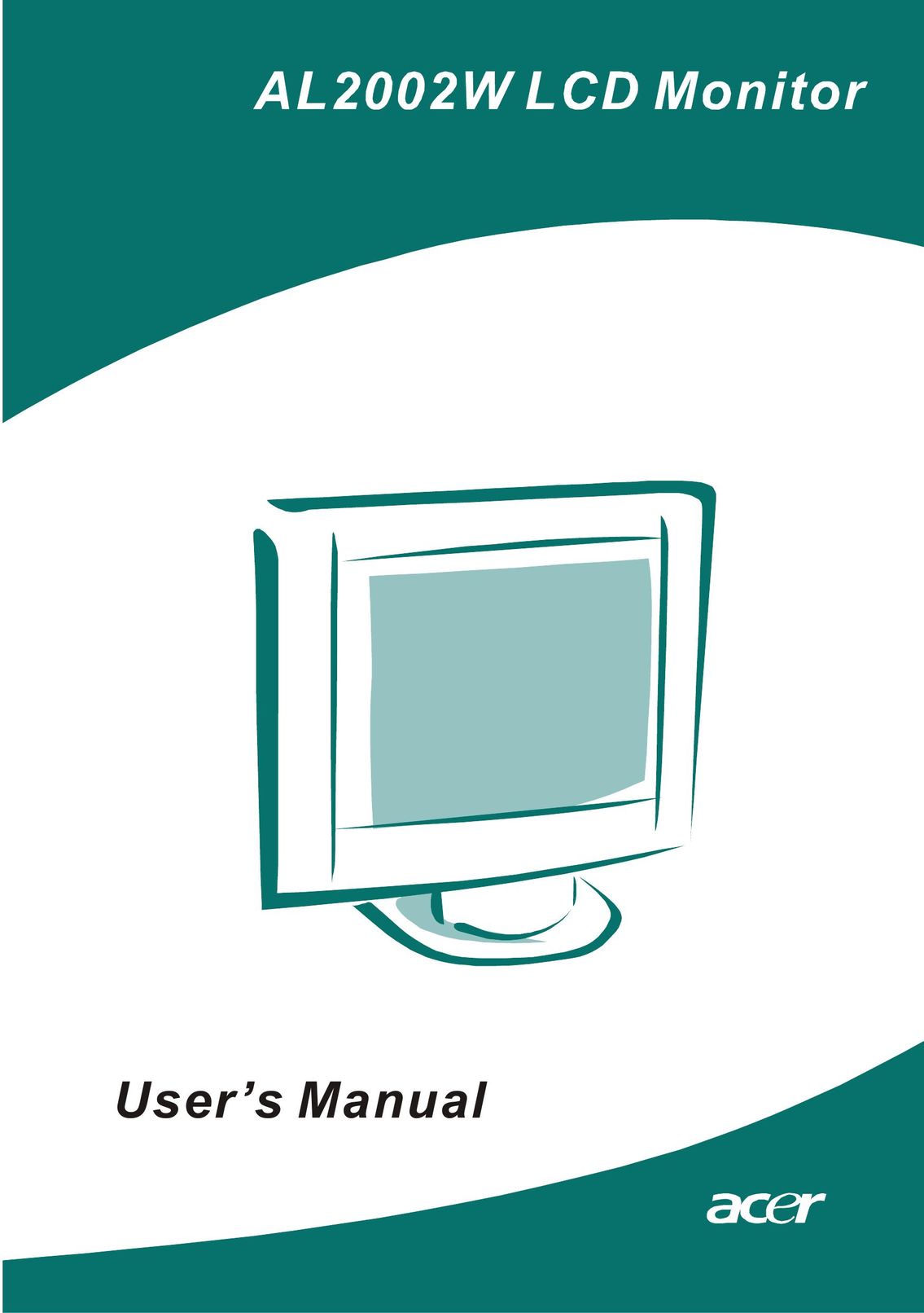 Acer al200 Computer Monitor User Manual