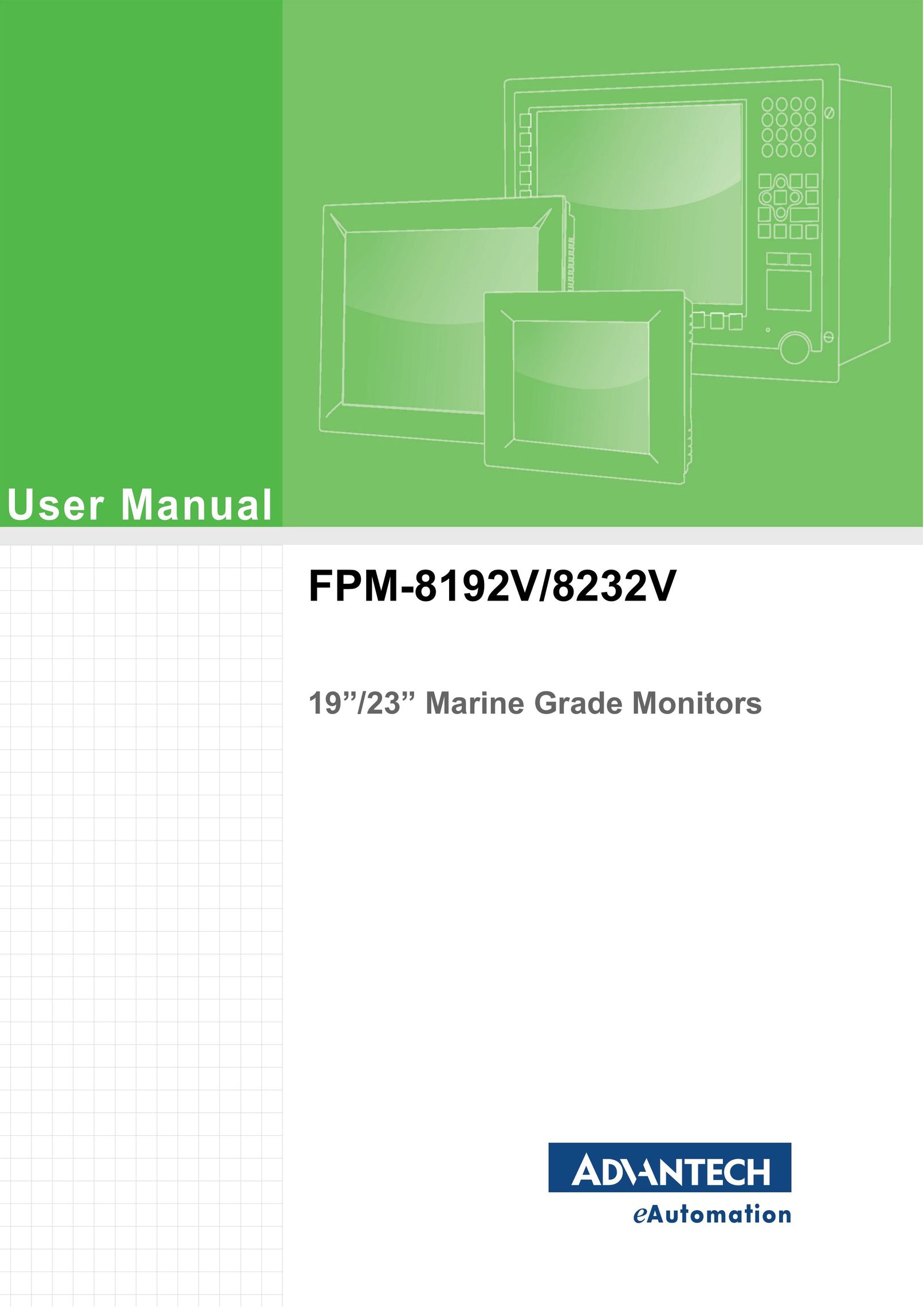 Advantech FPM-8192V/8232V Computer Monitor User Manual
