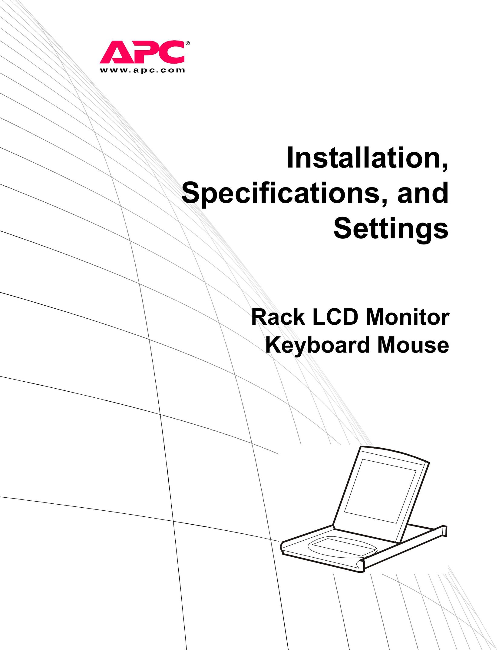 American Power Conversion LCD Monitor Keyboard Mouse Computer Monitor User Manual