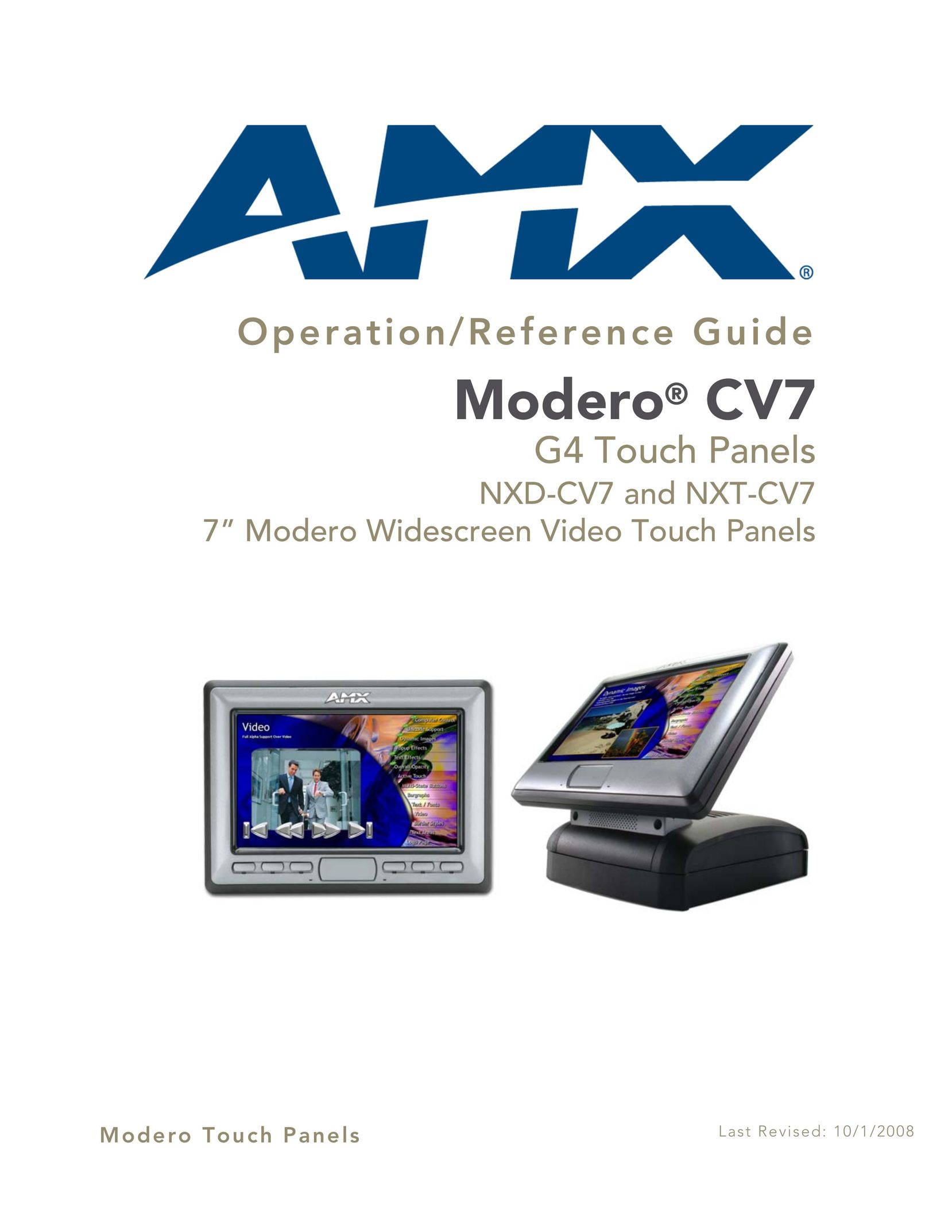 AMX CV7 Computer Monitor User Manual