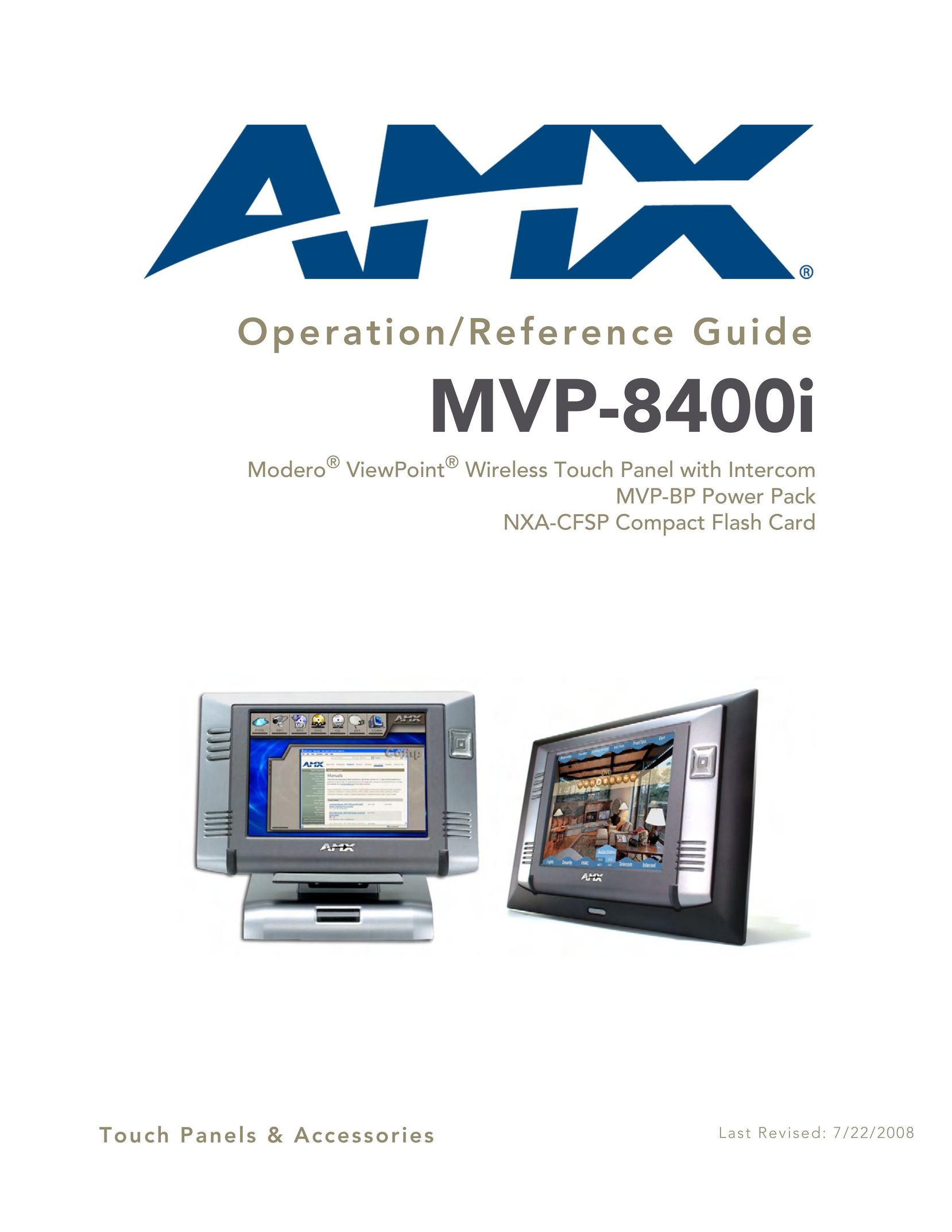 AMX MVP-8400i Computer Monitor User Manual