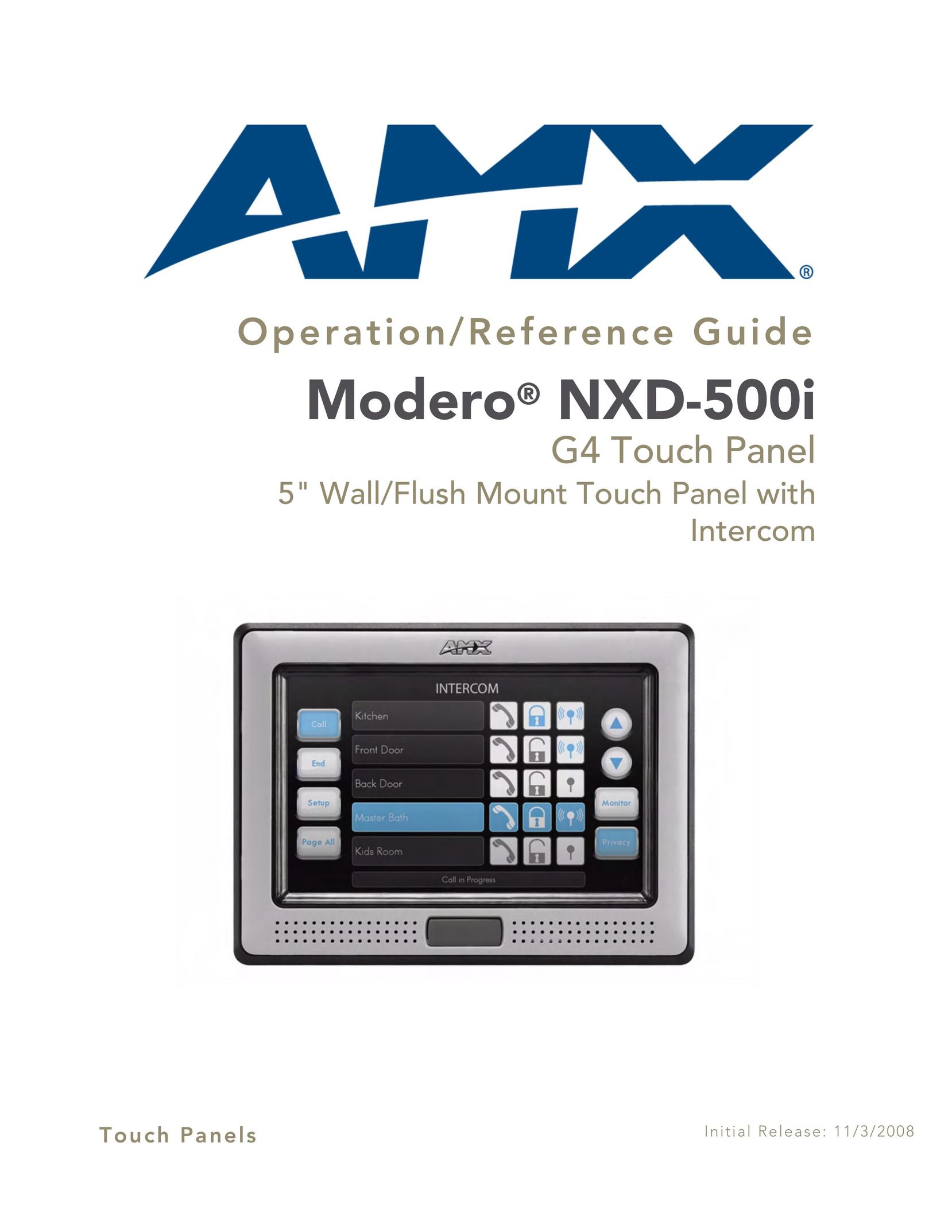 AMX NXD-500i Computer Monitor User Manual
