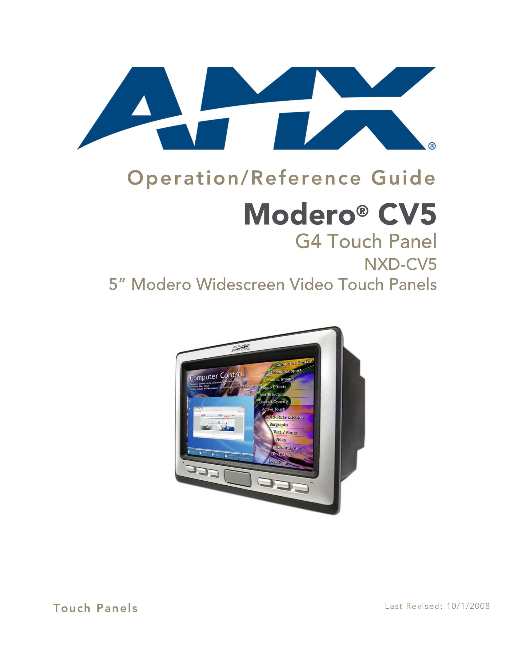 AMX NXD-CV5 Computer Monitor User Manual