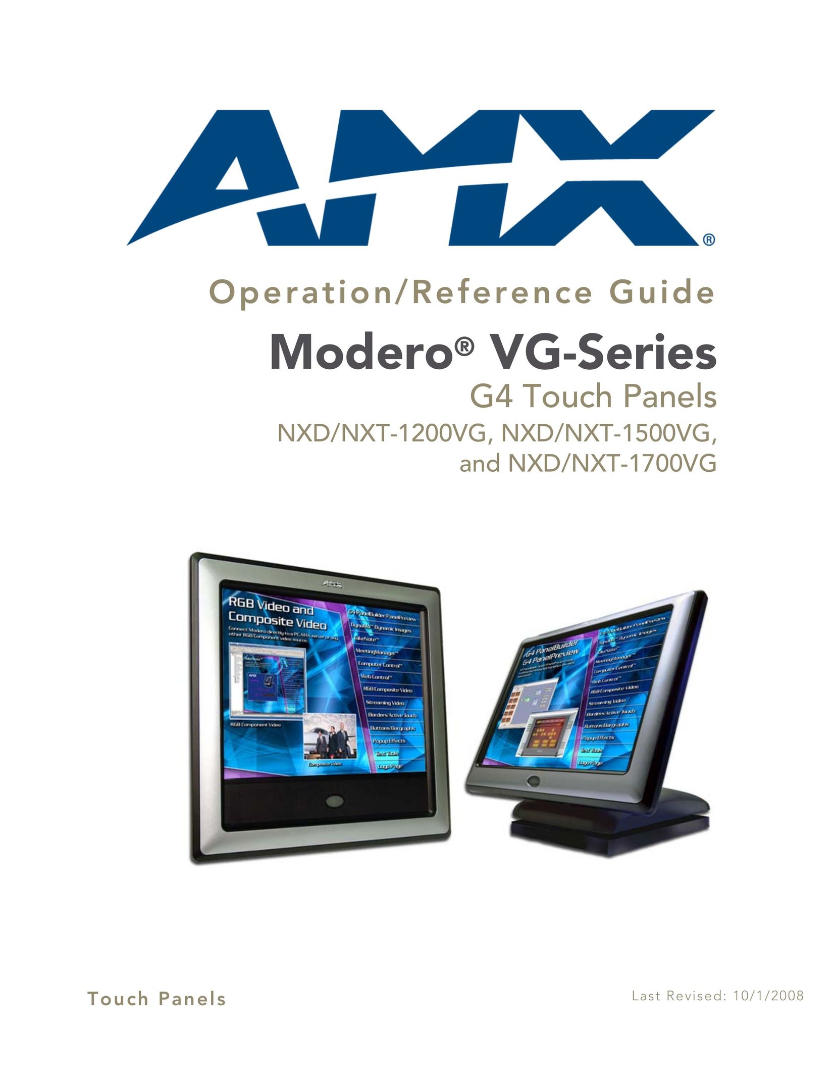 AMX NXD/NXT-1200VG Computer Monitor User Manual