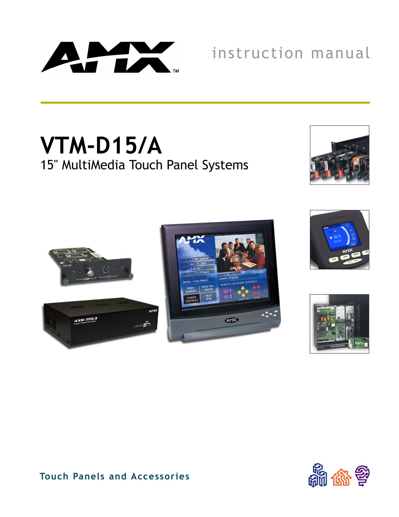 AMX VTM-D15/A Computer Monitor User Manual
