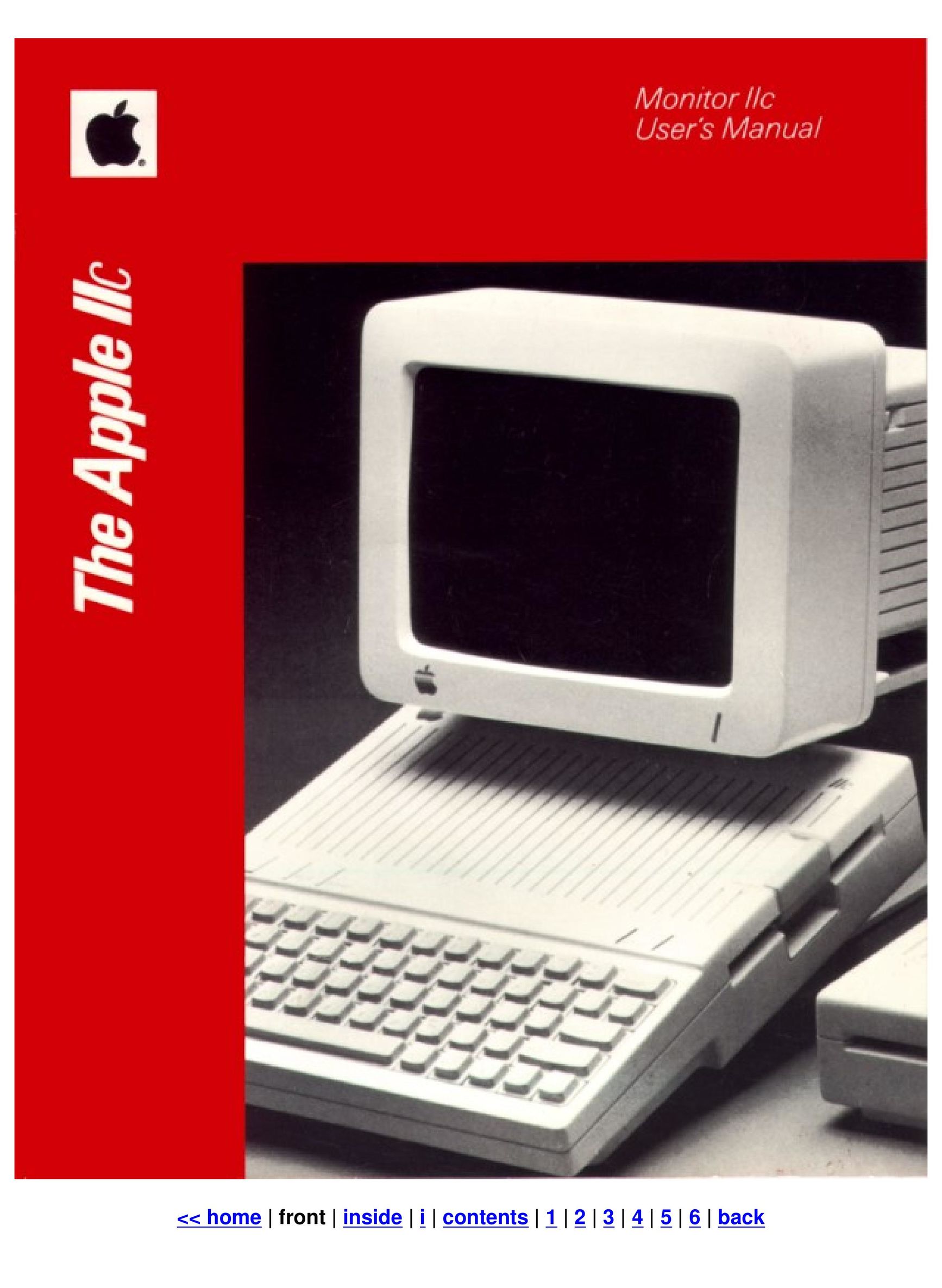 Apple IIc Computer Monitor User Manual