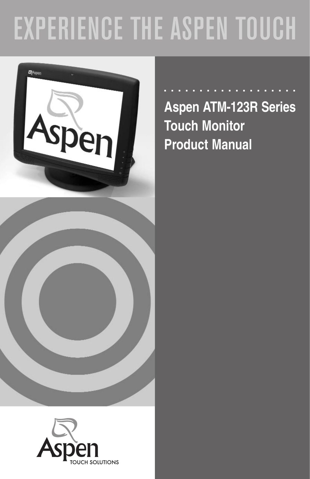 Aspen Touch Solutions ATM-123R Series Computer Monitor User Manual