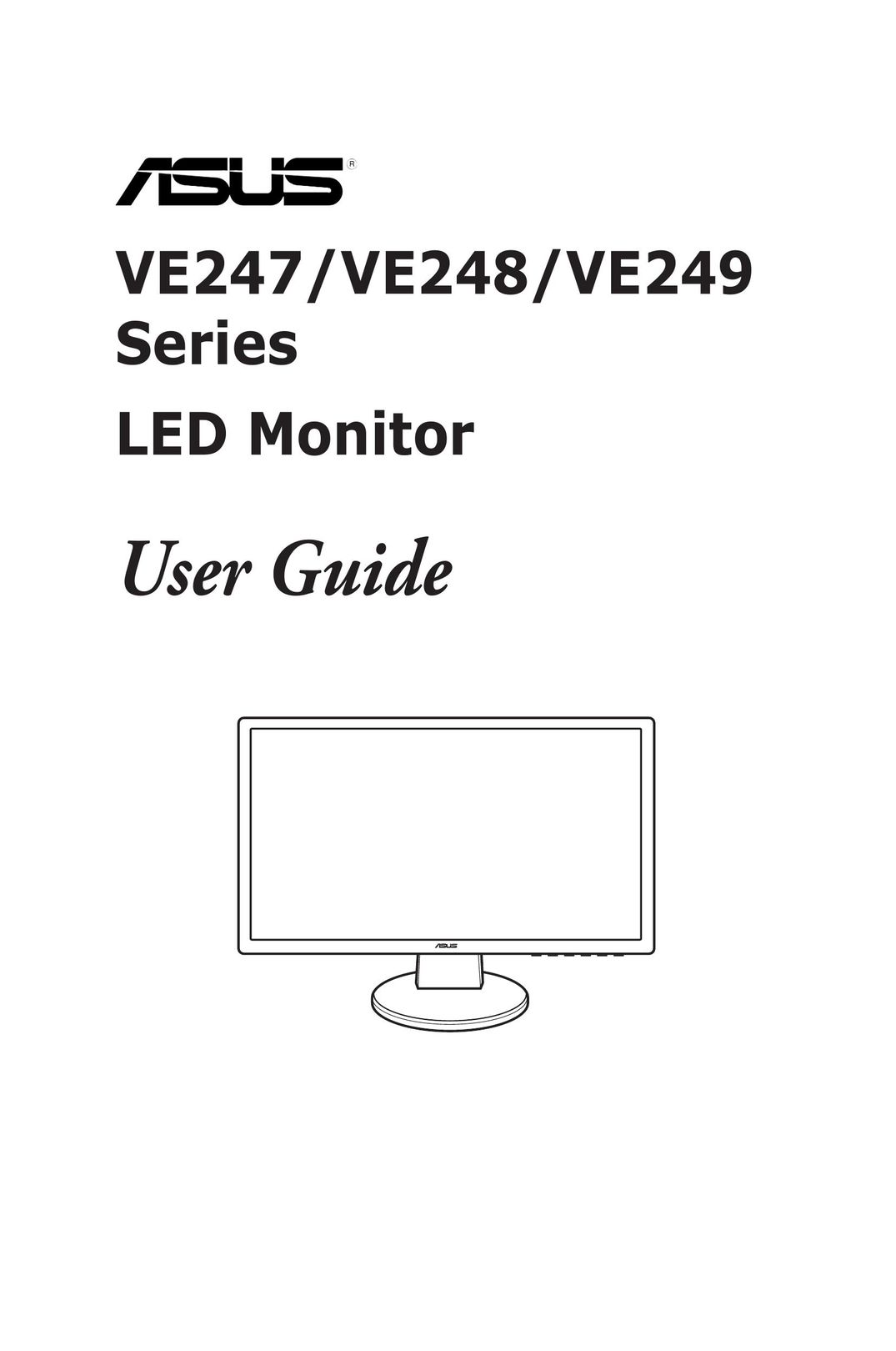 Asus 90LMC3101Q01041C Computer Monitor User Manual
