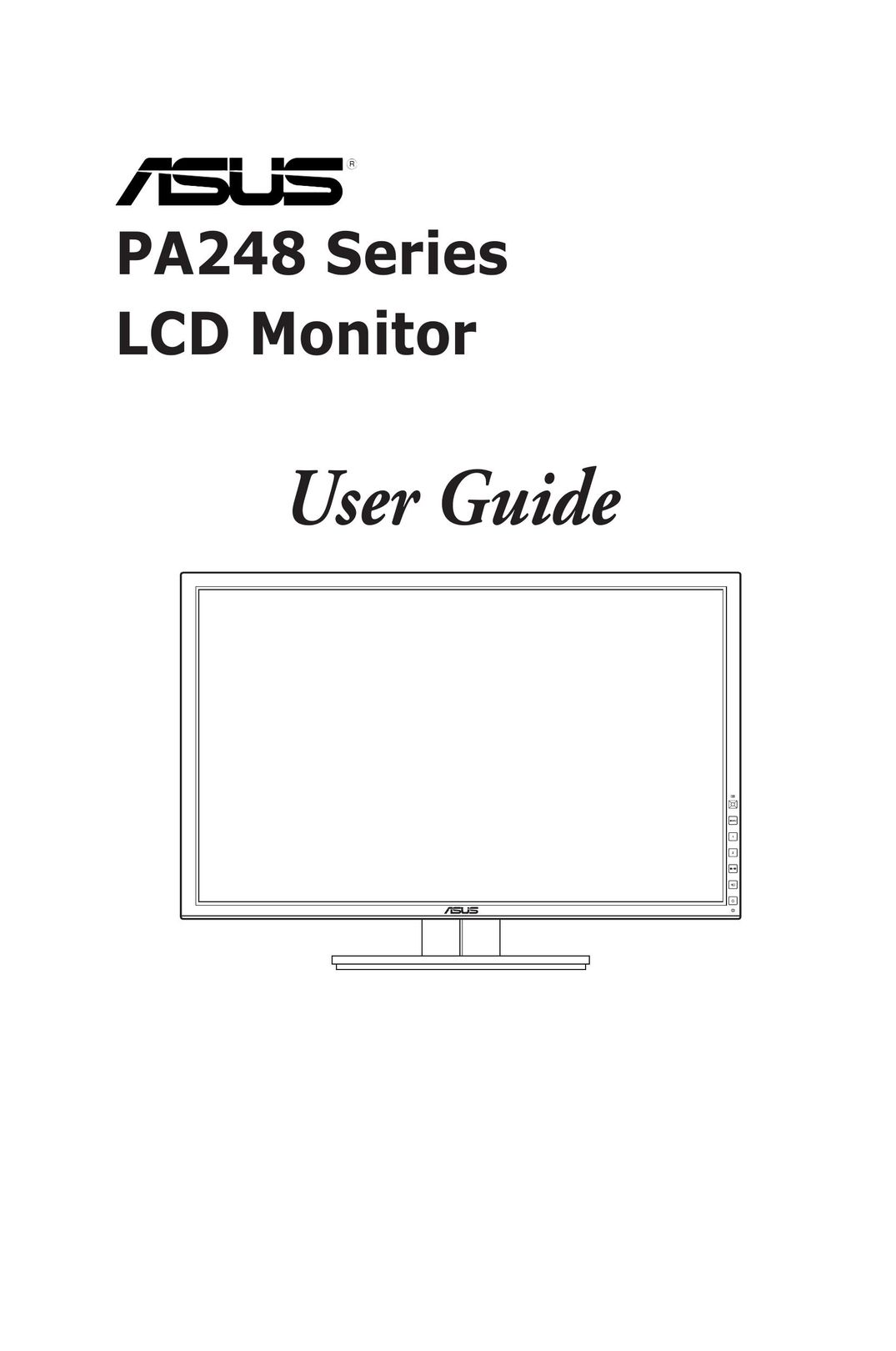 Asus PA248Q Computer Monitor User Manual