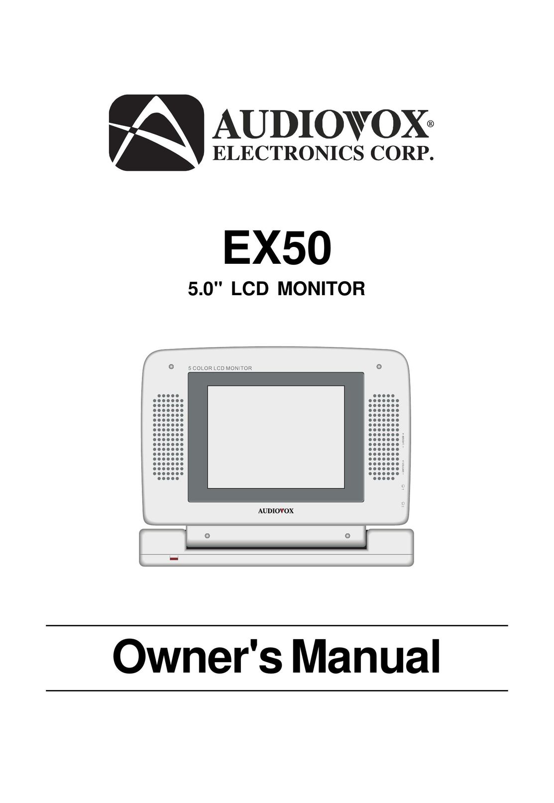 Audiovox EX50 Computer Monitor User Manual