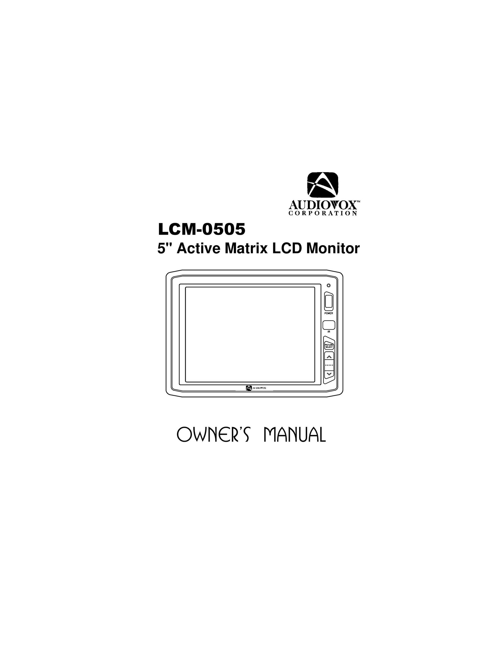 Audiovox LCM-0505 Computer Monitor User Manual