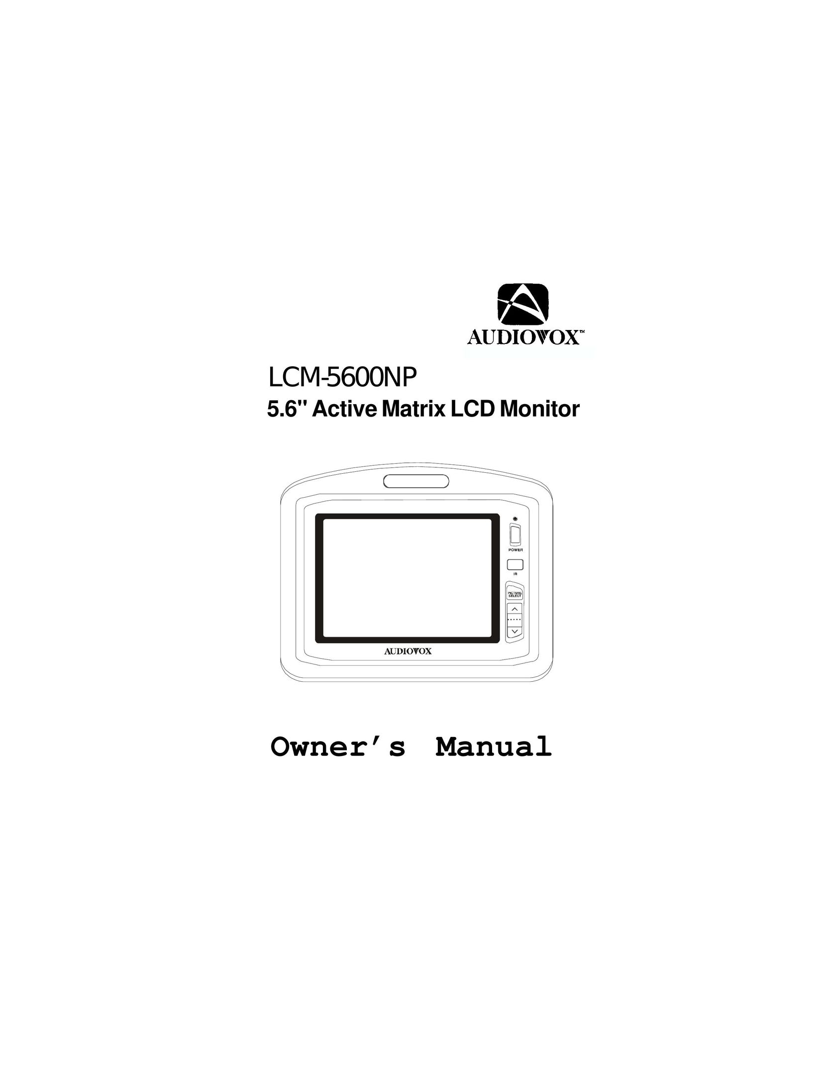 Audiovox LCM-5600NP Computer Monitor User Manual