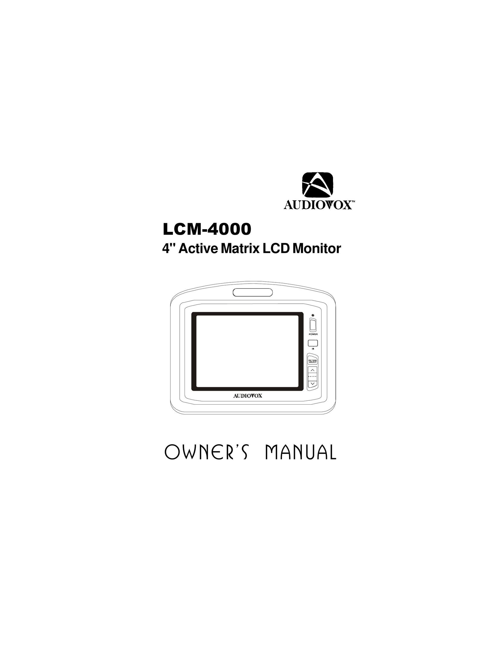 Audiovox LCM4000 Computer Monitor User Manual