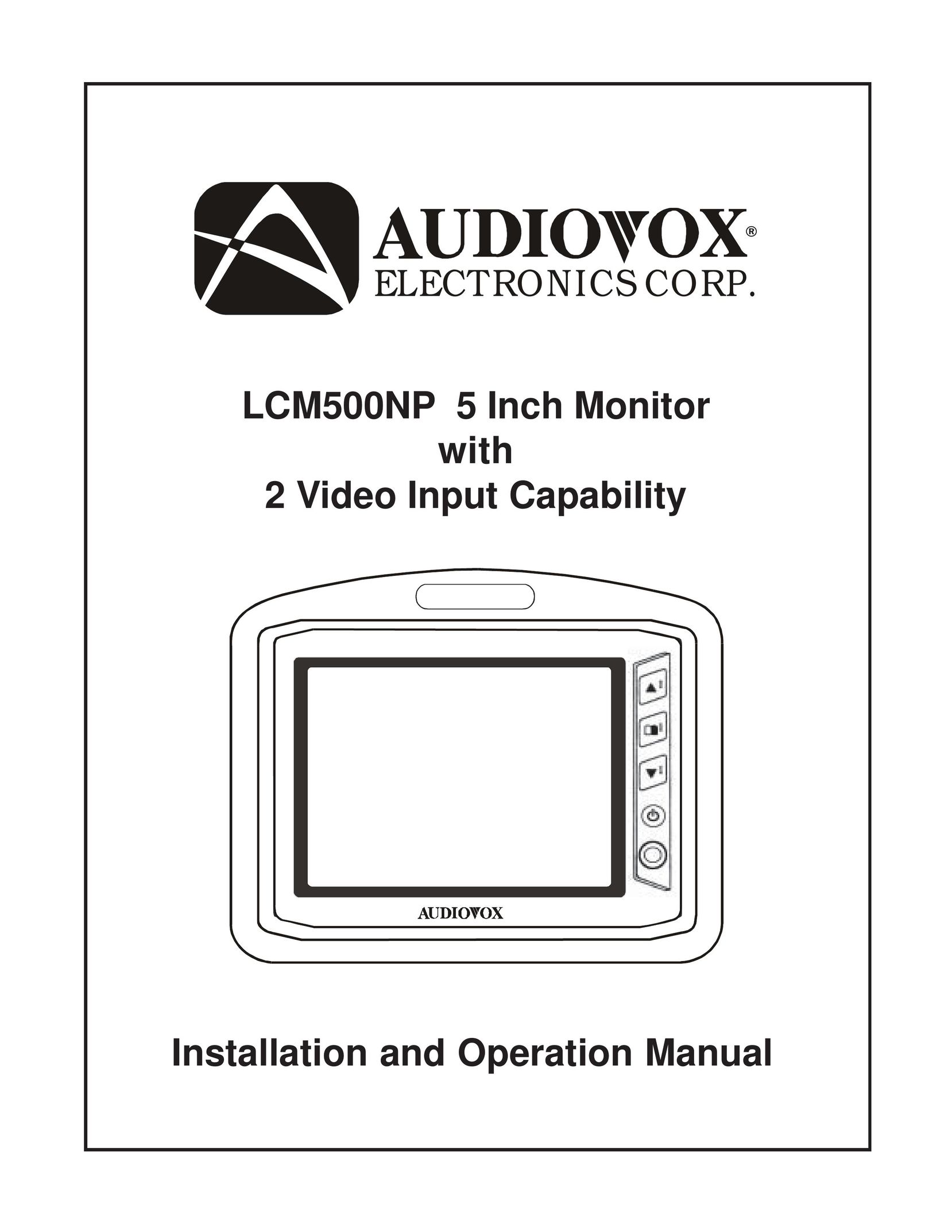 Audiovox LCM500NP Computer Monitor User Manual