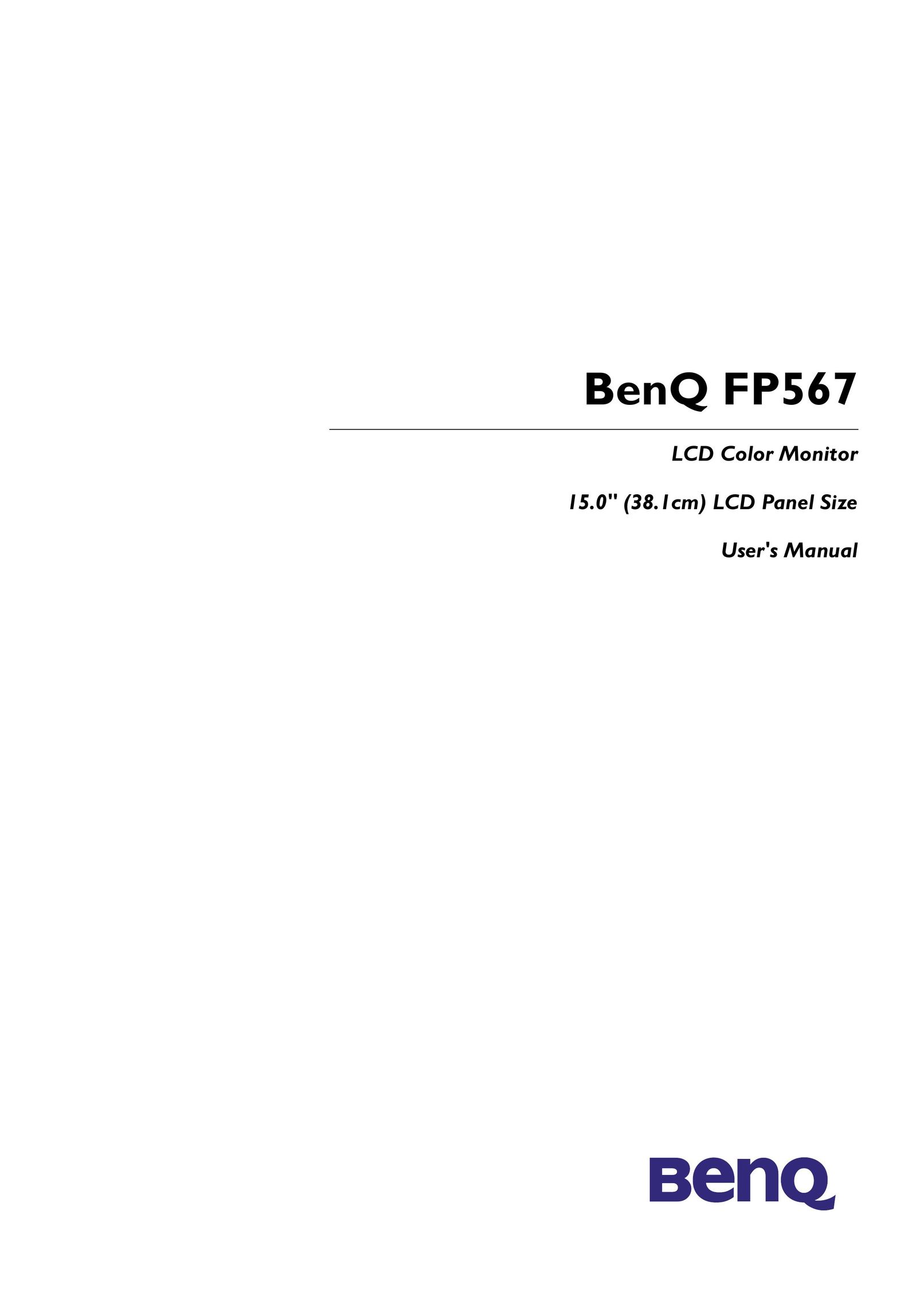 BenQ FP567 Computer Monitor User Manual