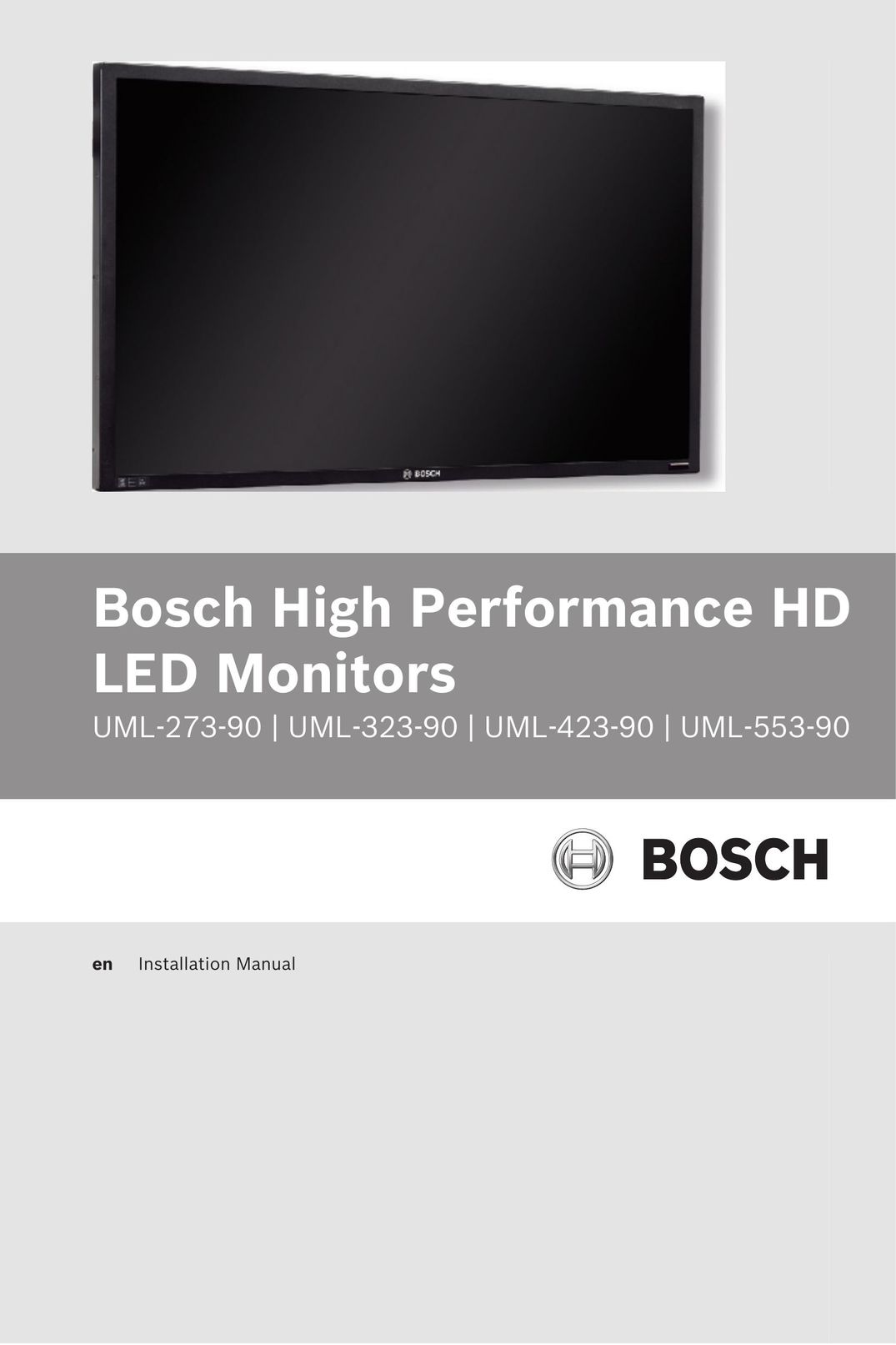 Bosch Appliances UML-273-90 Computer Monitor User Manual
