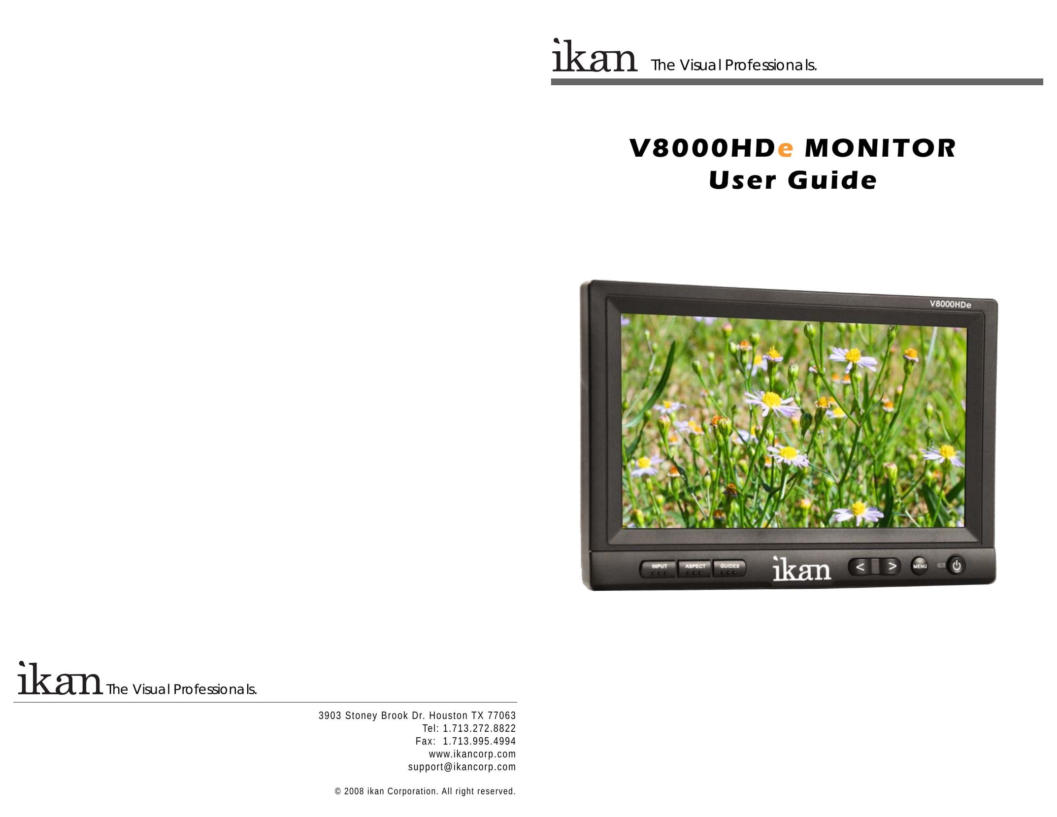 Canon V8000HDe Computer Monitor User Manual