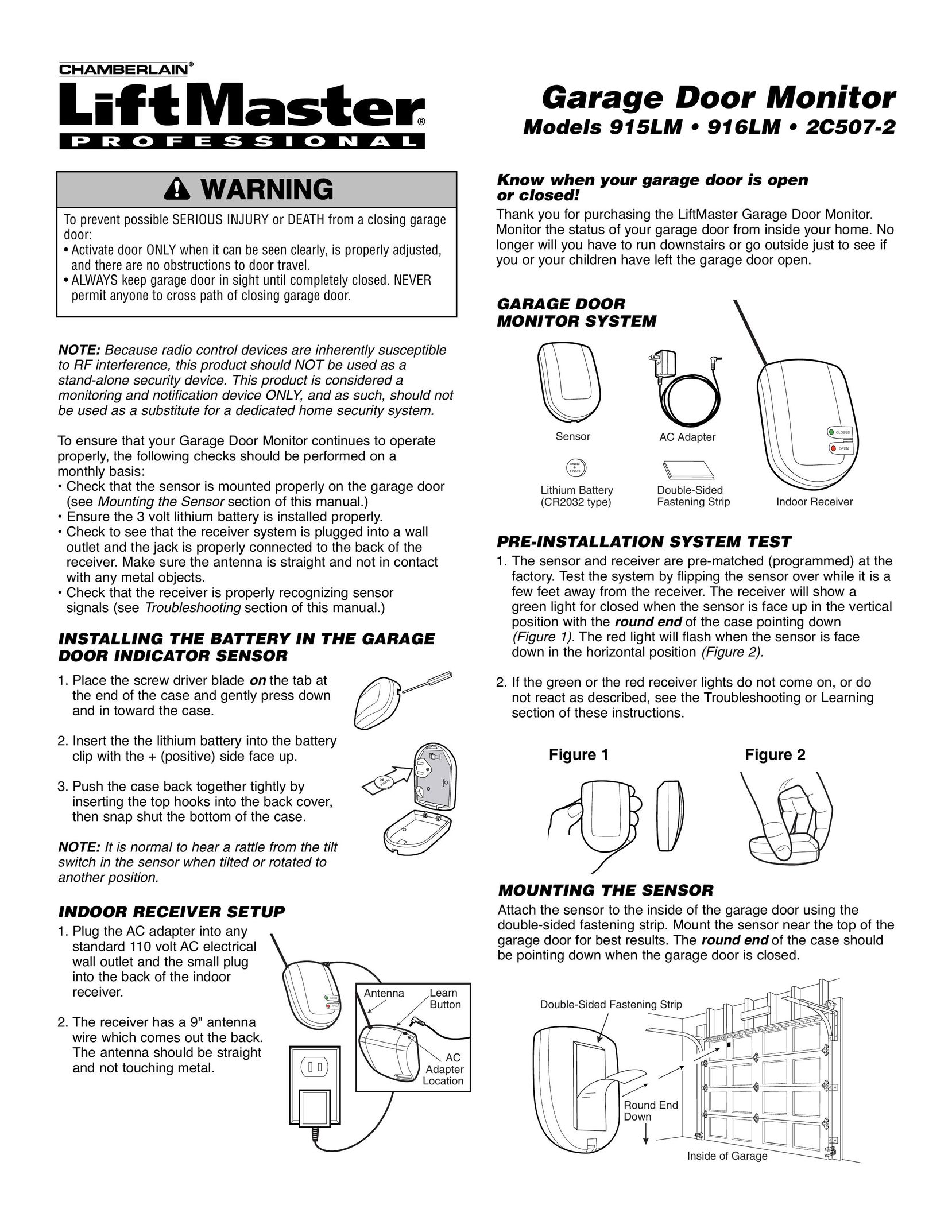 Chamberlain 915LM Computer Monitor User Manual