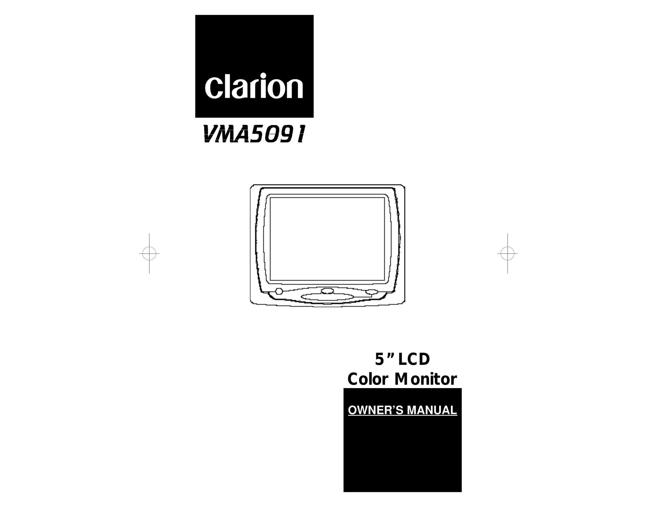 Clarion VMA5091 Computer Monitor User Manual