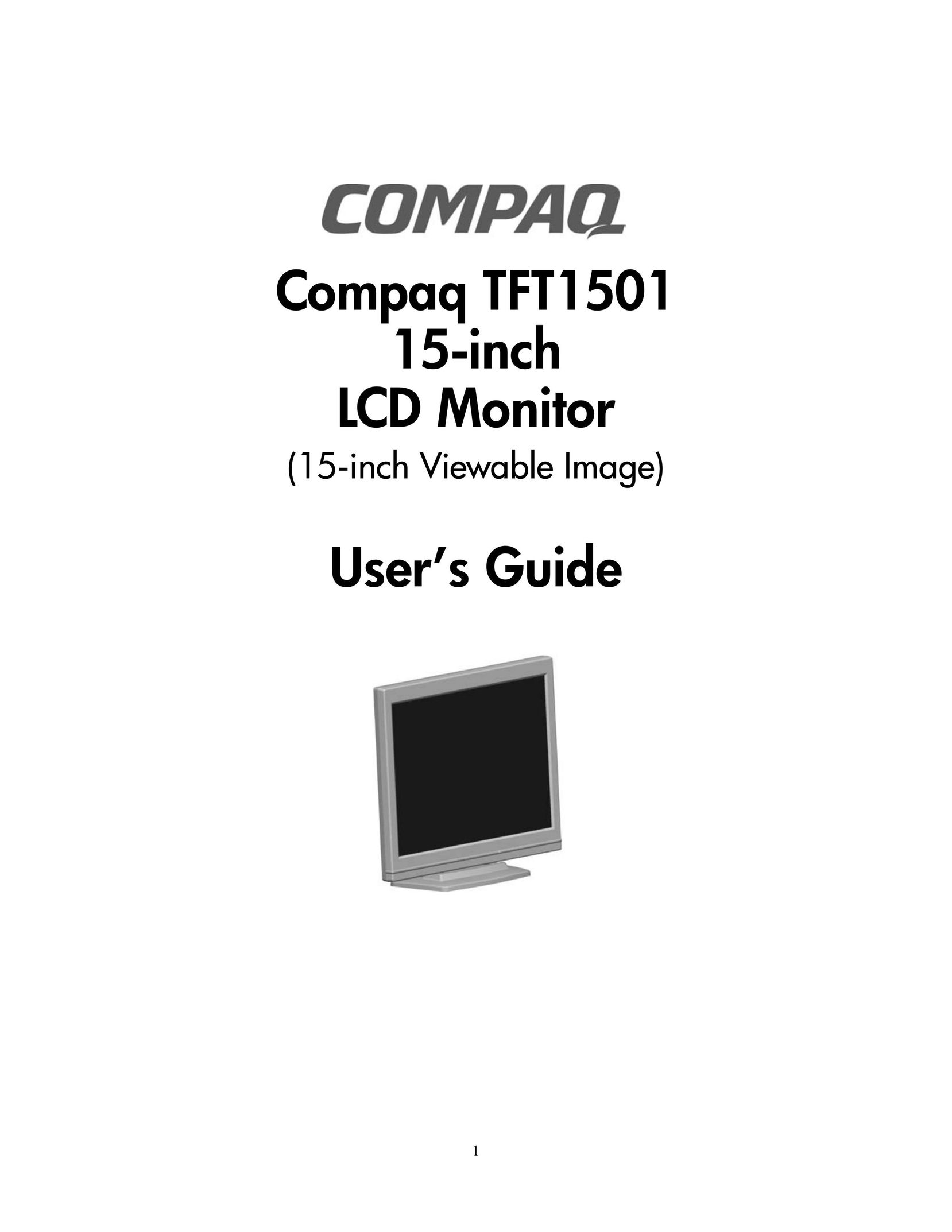Compaq 1501 Computer Monitor User Manual