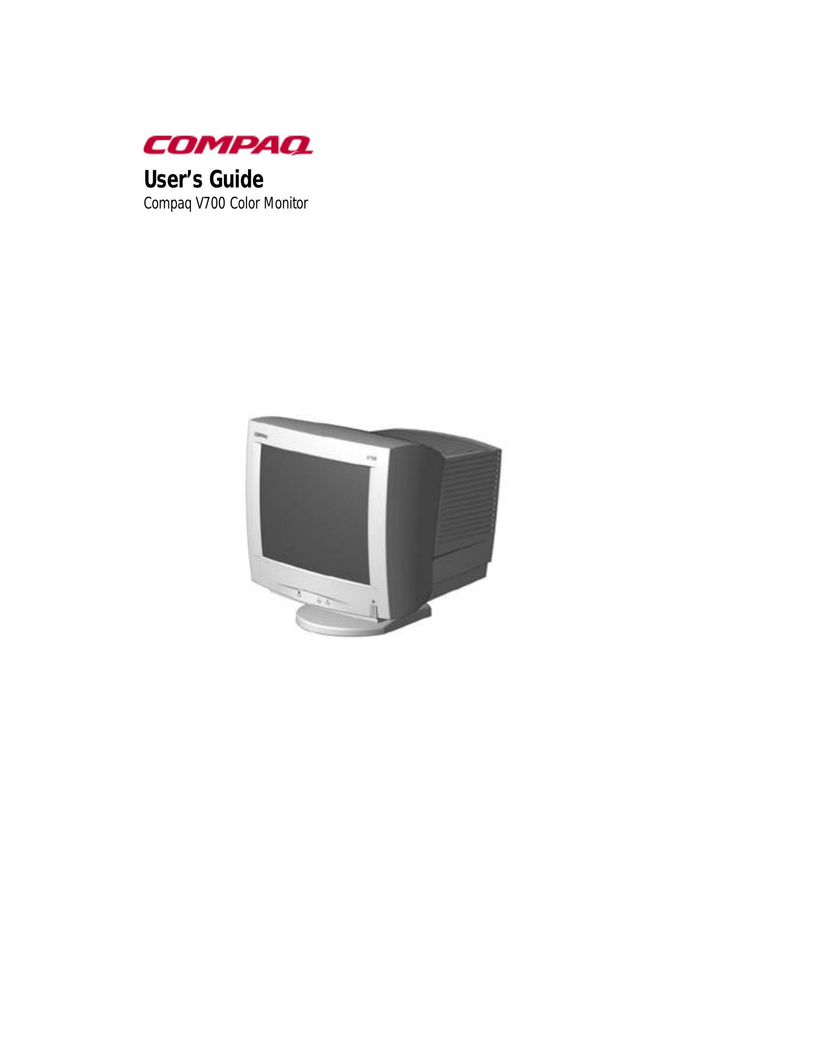 Compaq 700 Computer Monitor User Manual