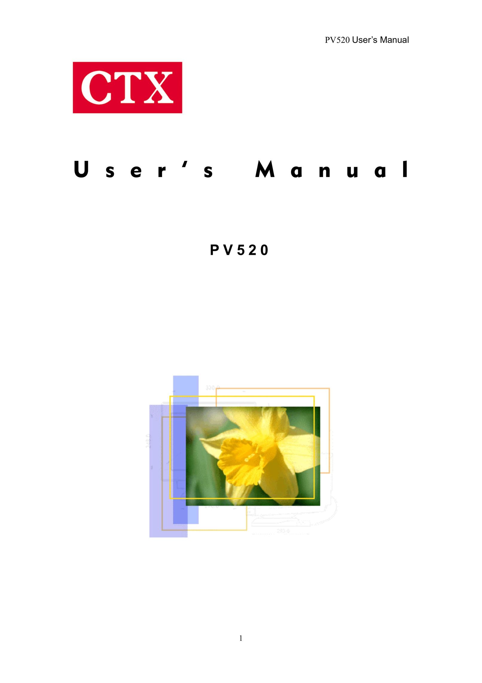 CTX PV520 Computer Monitor User Manual