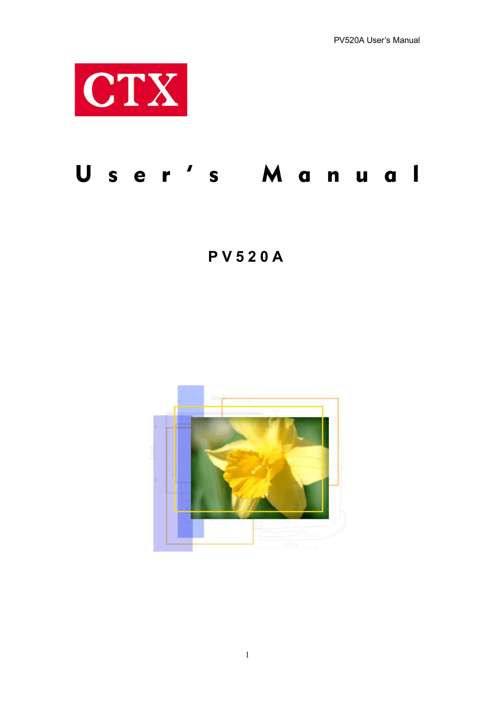 CTX PV520A Computer Monitor User Manual