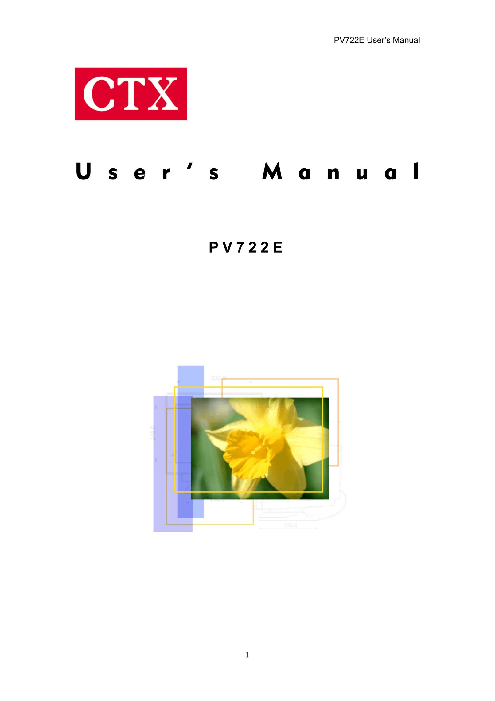CTX PV722E Computer Monitor User Manual