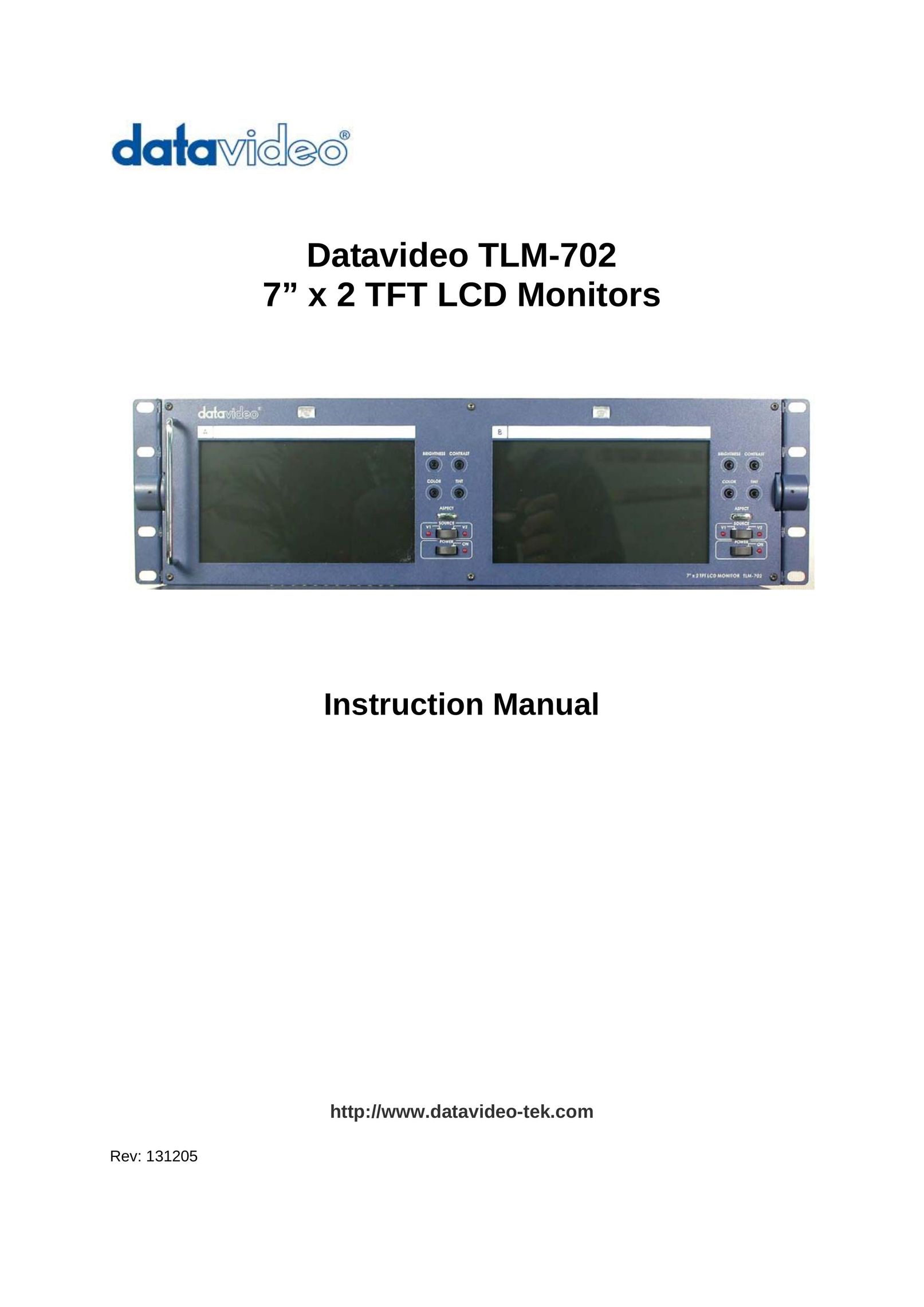 Datavideo TLM-702 Computer Monitor User Manual