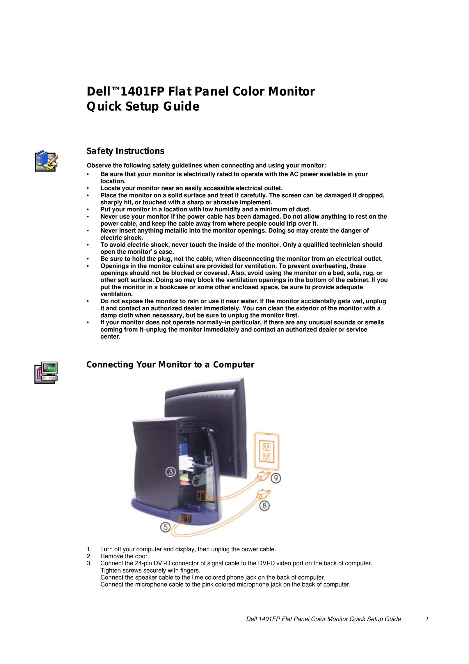 Dell 1401FP Computer Monitor User Manual