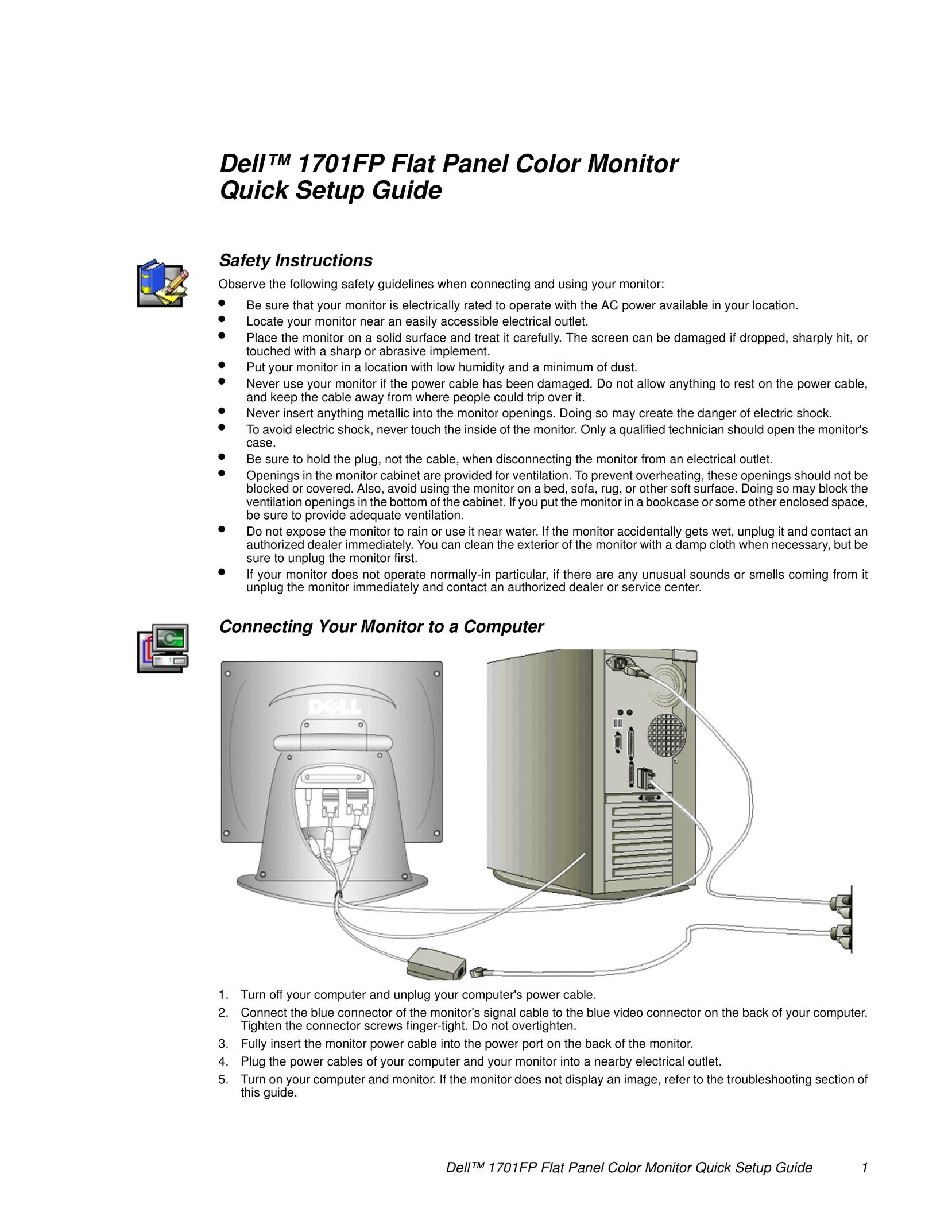 Dell 1701FP Computer Monitor User Manual