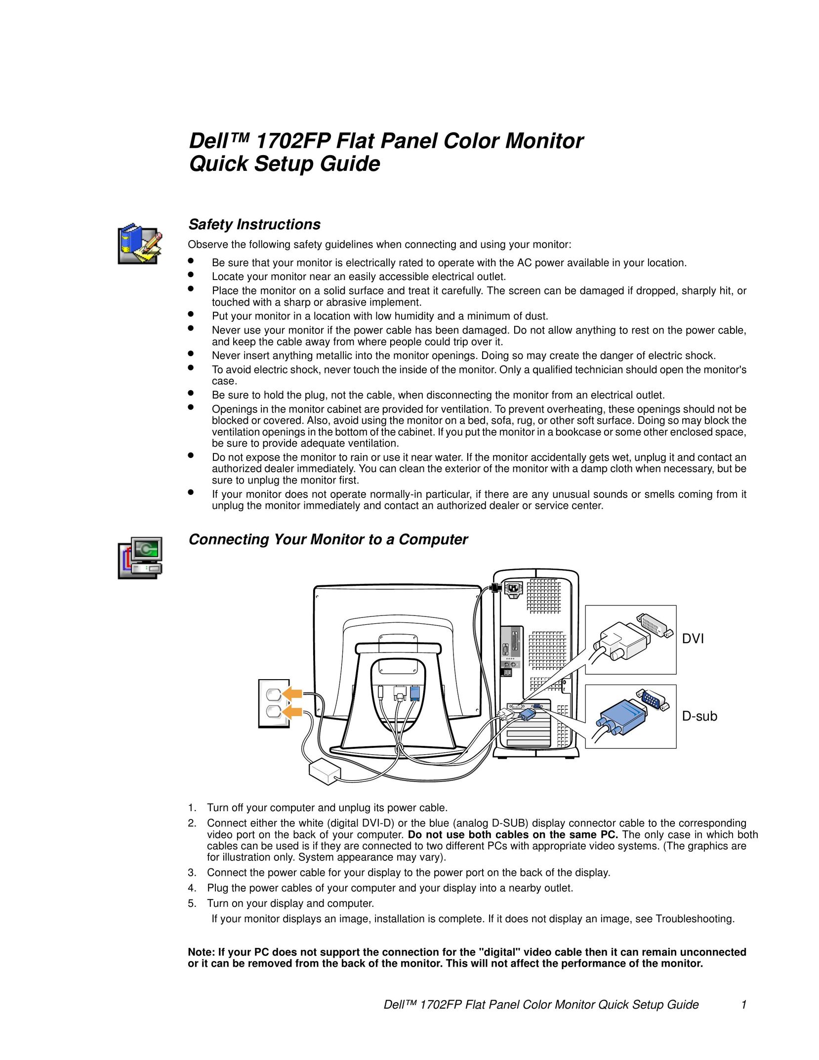 Dell 1702FP Computer Monitor User Manual