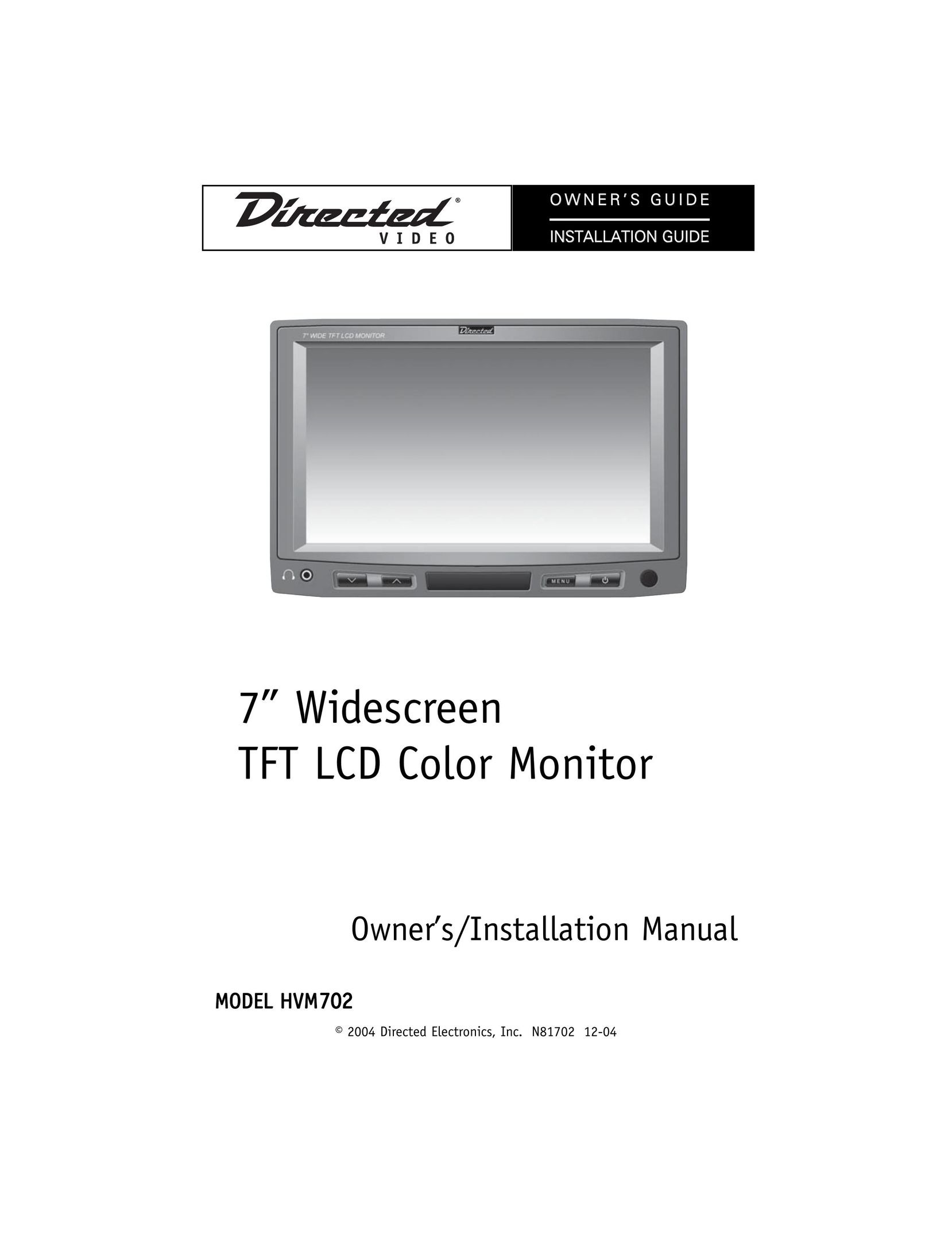 Directed Electronics HVM702 Computer Monitor User Manual