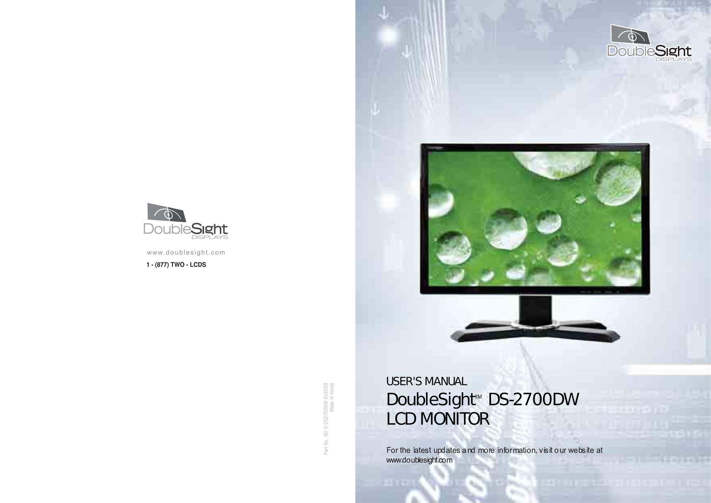 DoubleSight Displays DoubleSight LCD Monitor Computer Monitor User Manual