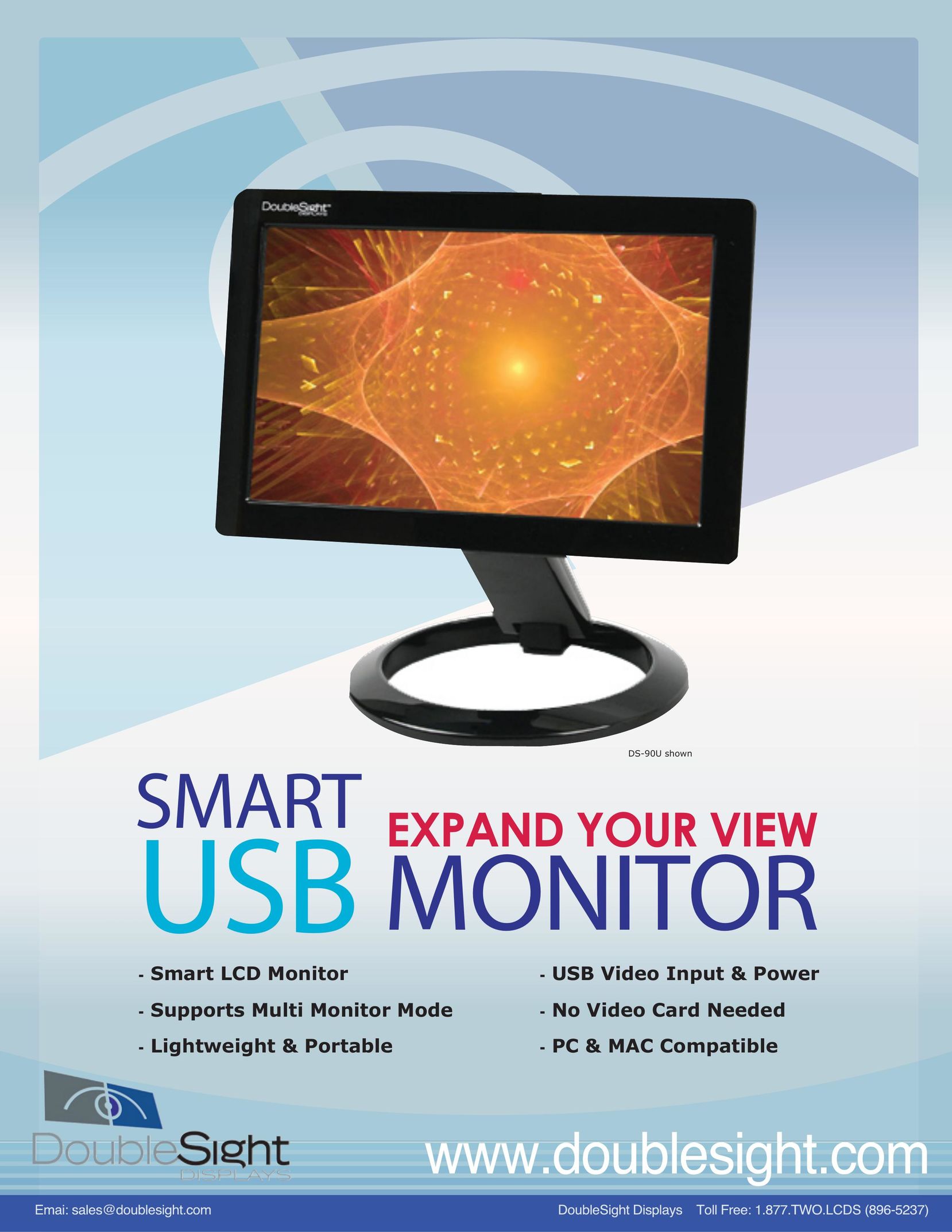 DoubleSight Displays DS-90UT Computer Monitor User Manual