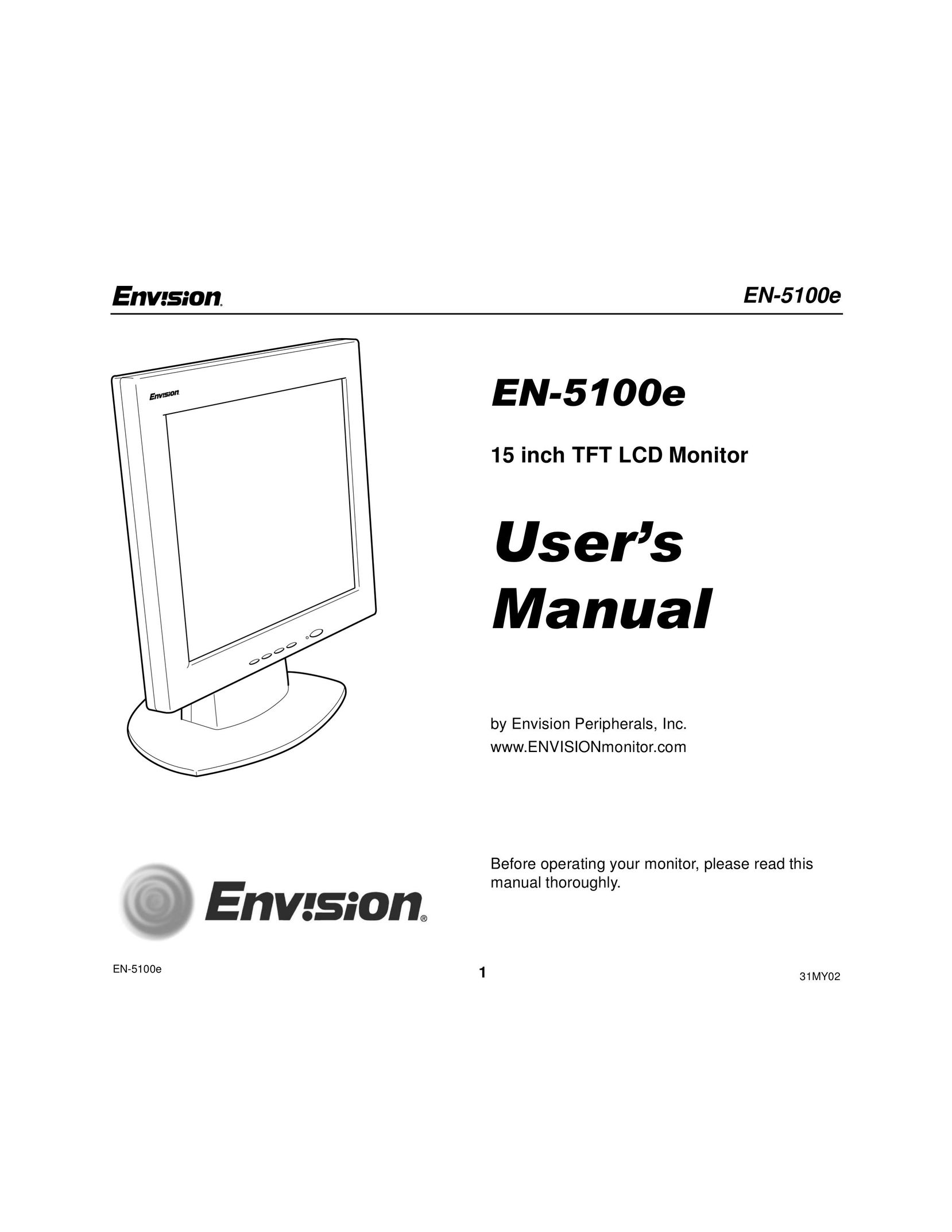 Envision Peripherals EN-5100E Computer Monitor User Manual