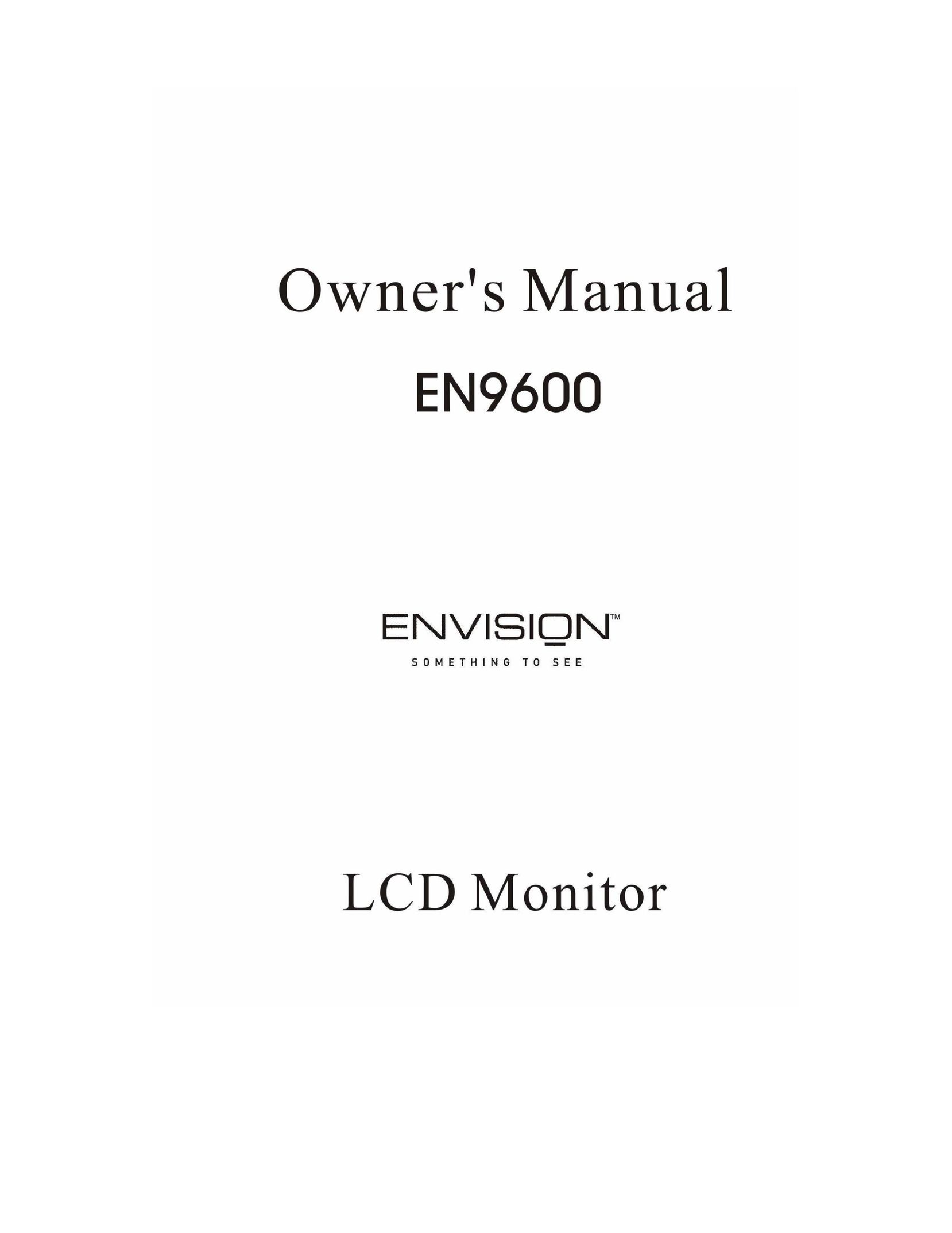 Envision Peripherals EN9600 Computer Monitor User Manual