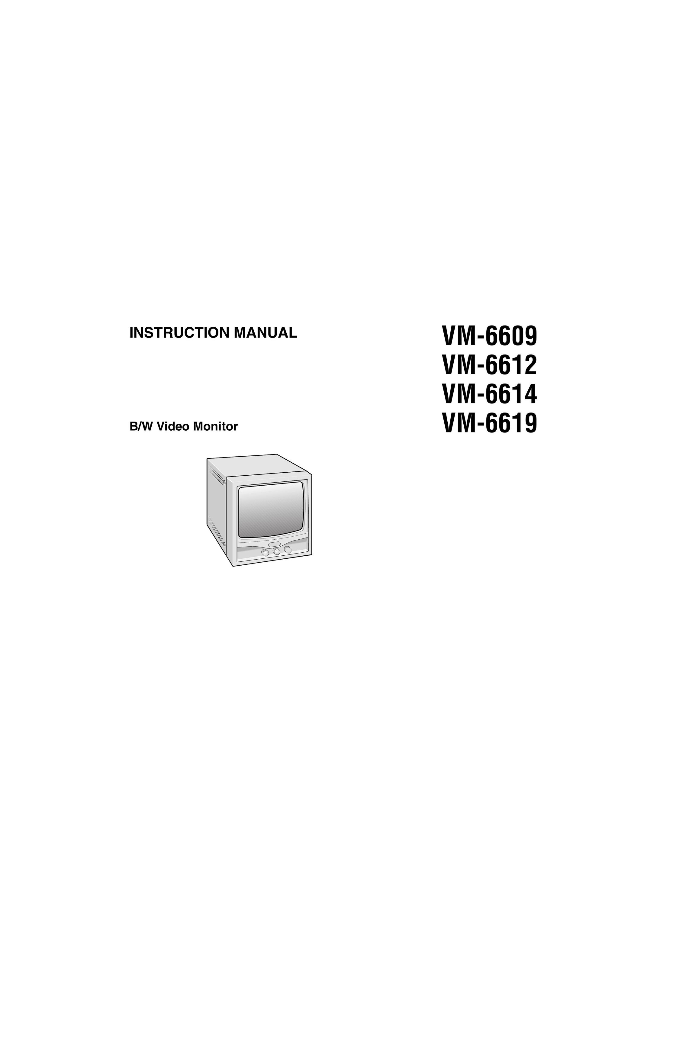 Fisher VM-6609 Computer Monitor User Manual
