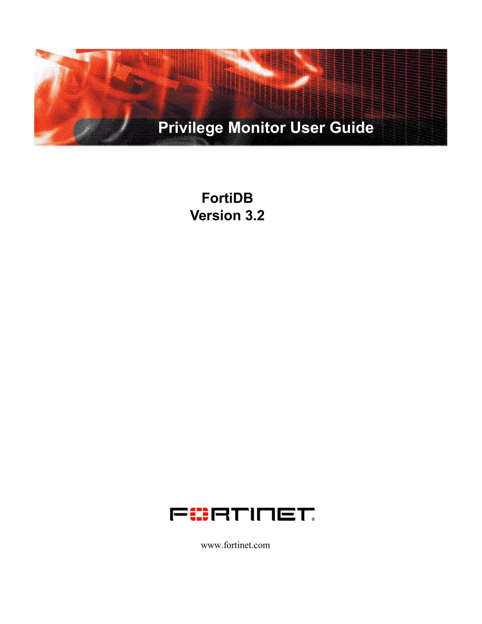 Fortinet FortiDB Computer Monitor User Manual