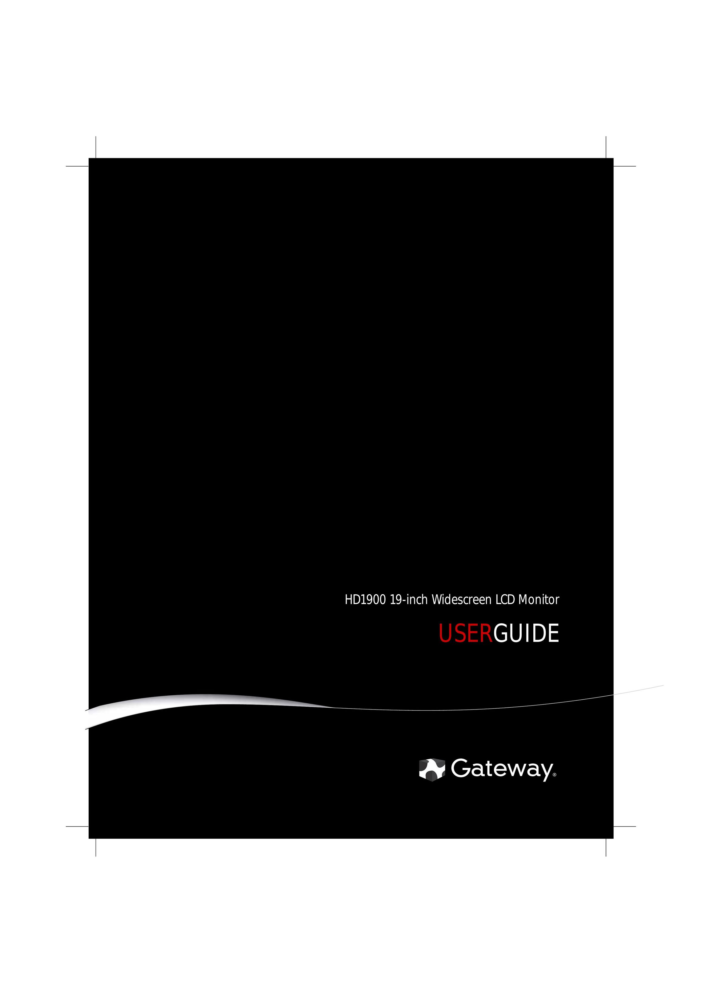 Gateway HD1900 Computer Monitor User Manual