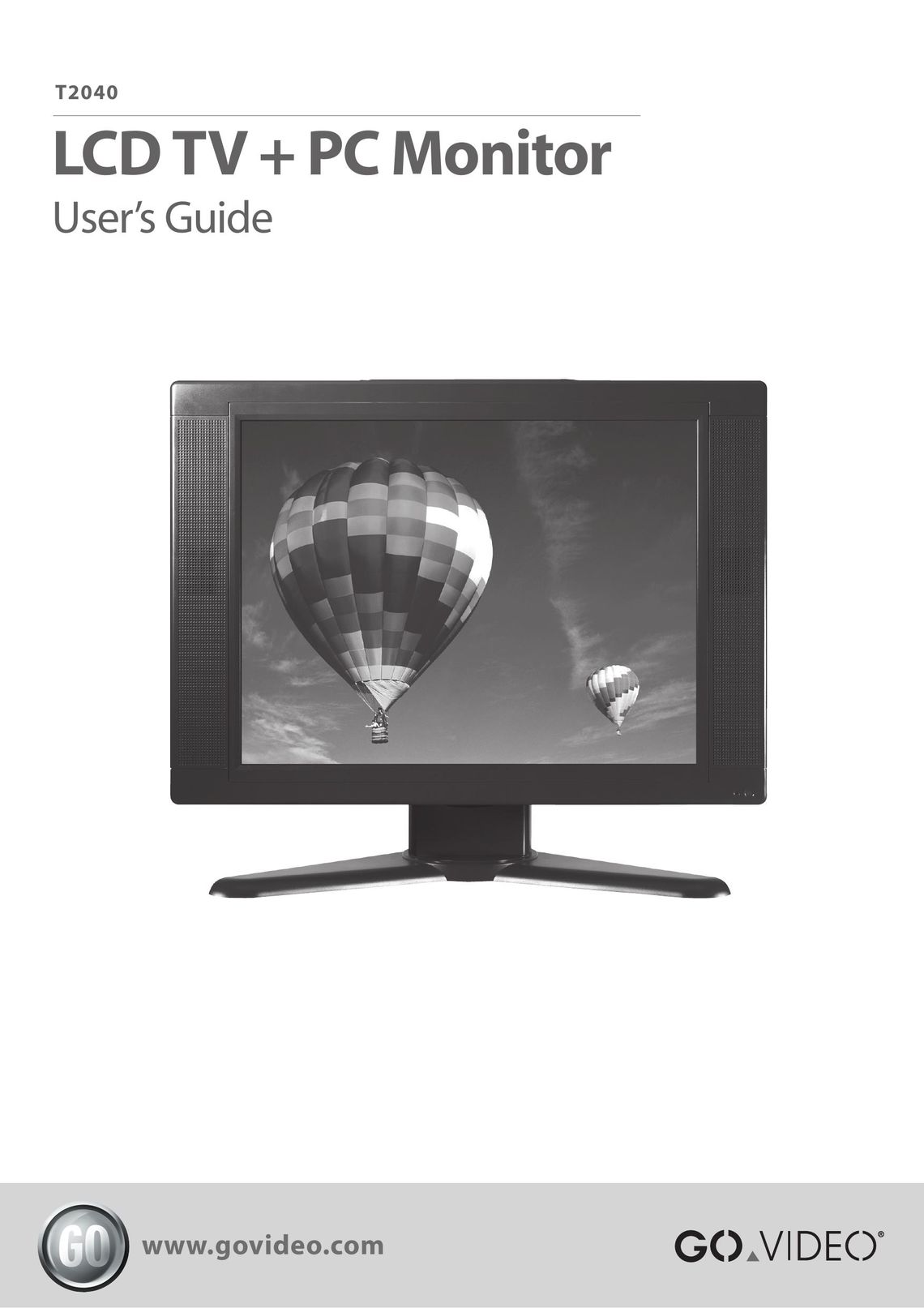 Go-Video T2040 Computer Monitor User Manual
